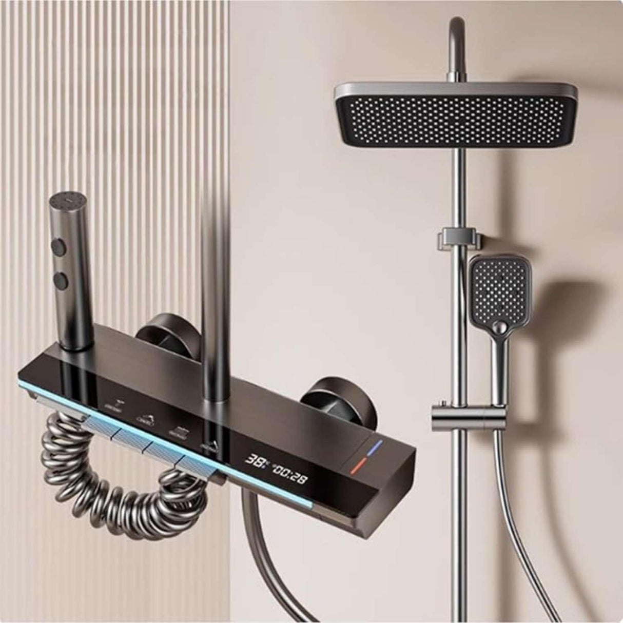 Ducha Inteligente Digital Pantalla Temperatura Ajuste Modos