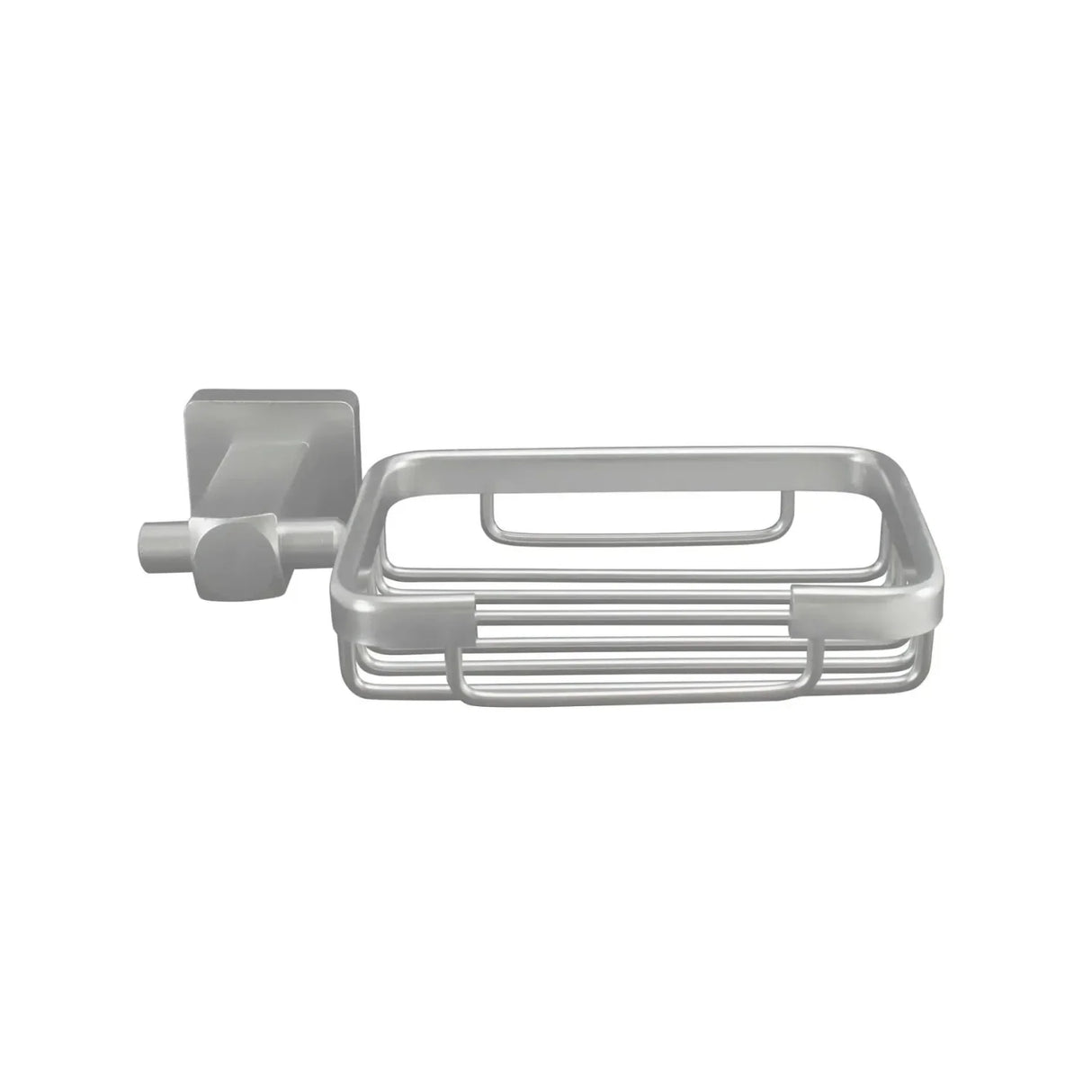 Jabonera Cuadrada de Aluminio Cromado