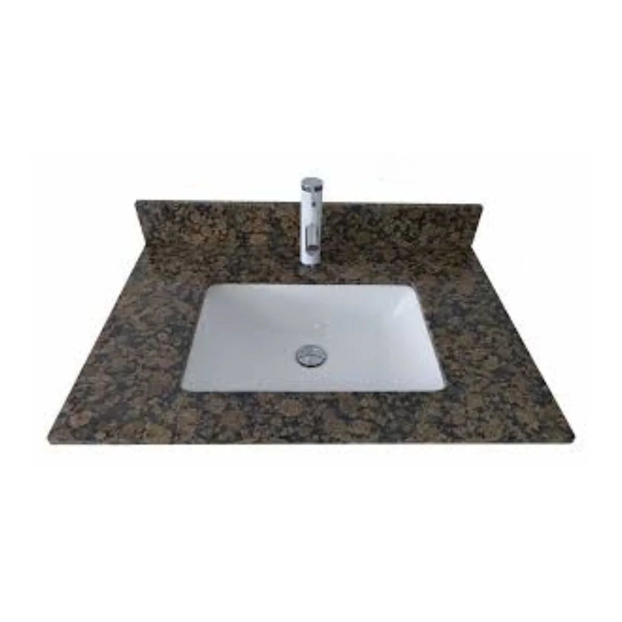 LAVAMANOS INTEGRADO EN PORCELANA MARRON EMPERADOR 60*47CM