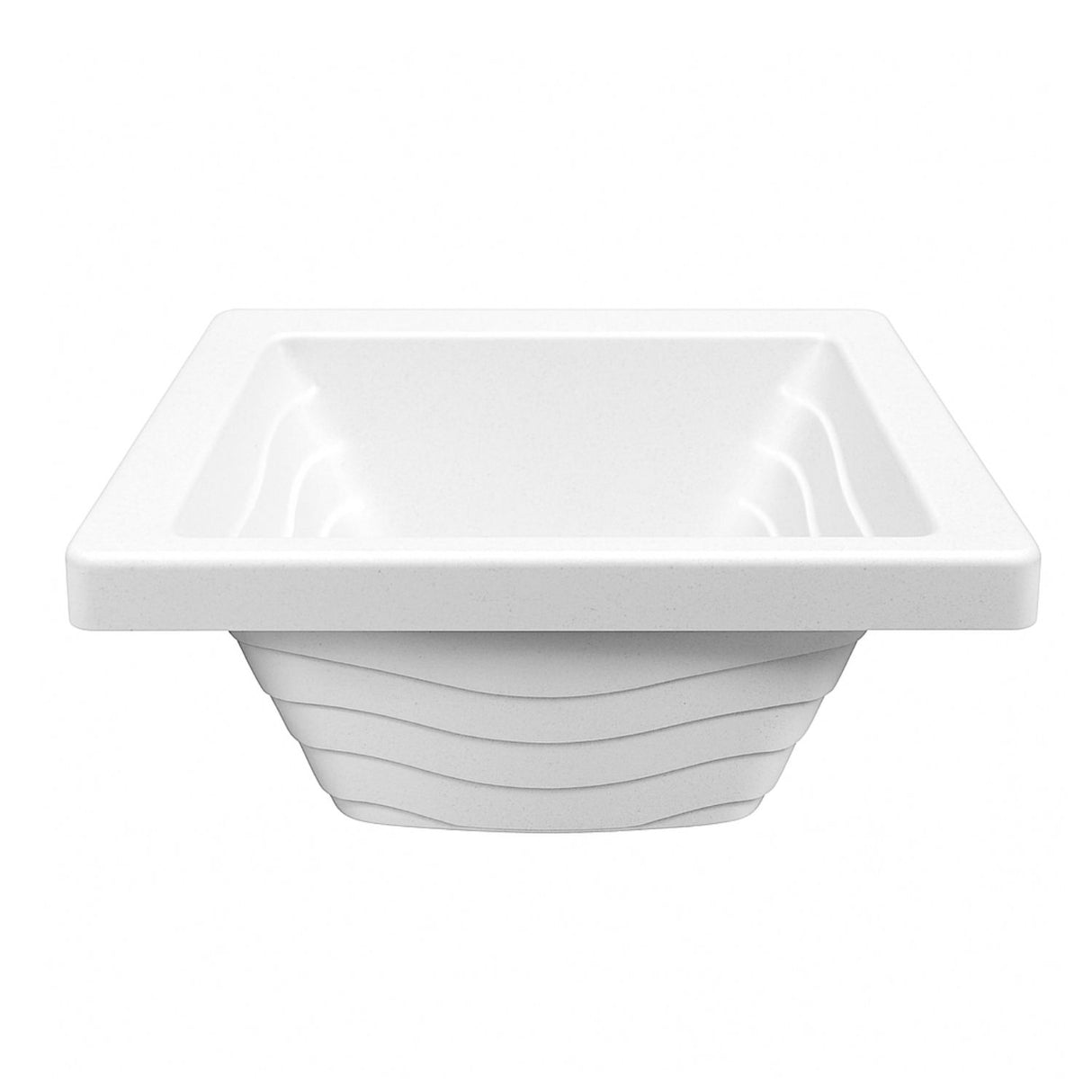 Lavatrapero Plástico Blanco Granito 35X40 + Válvula Pozuelo