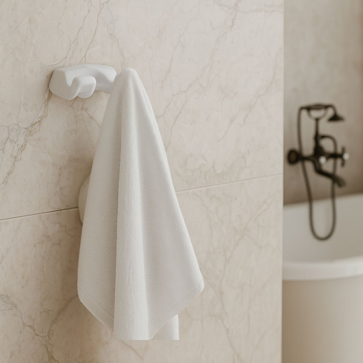 Pack x 3 Perchero Doble Porcelana Blanco Corona