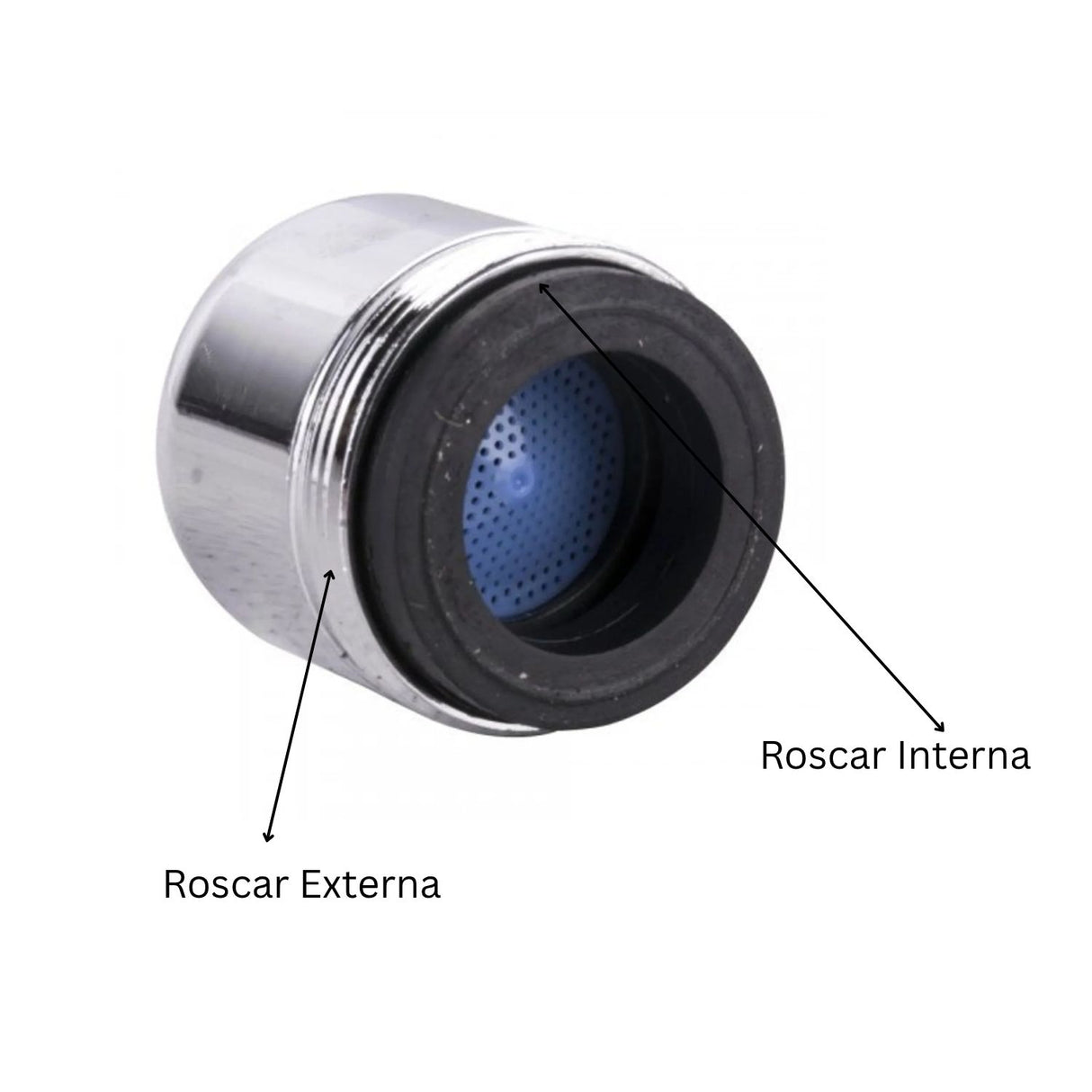 Ahorrador Agua Grifería Metálico Cromo Rosca Hembra Macho