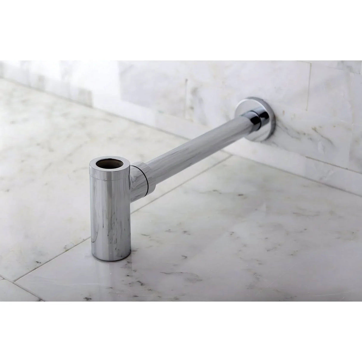 Sifón Cilindro Botella Metálico Cromado de Lujo