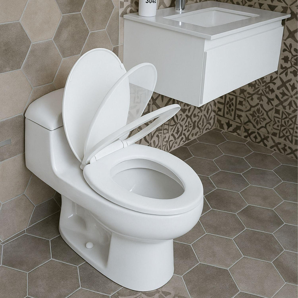 Asiento Sanitario Redondo Caída Lenta Lujo Universal