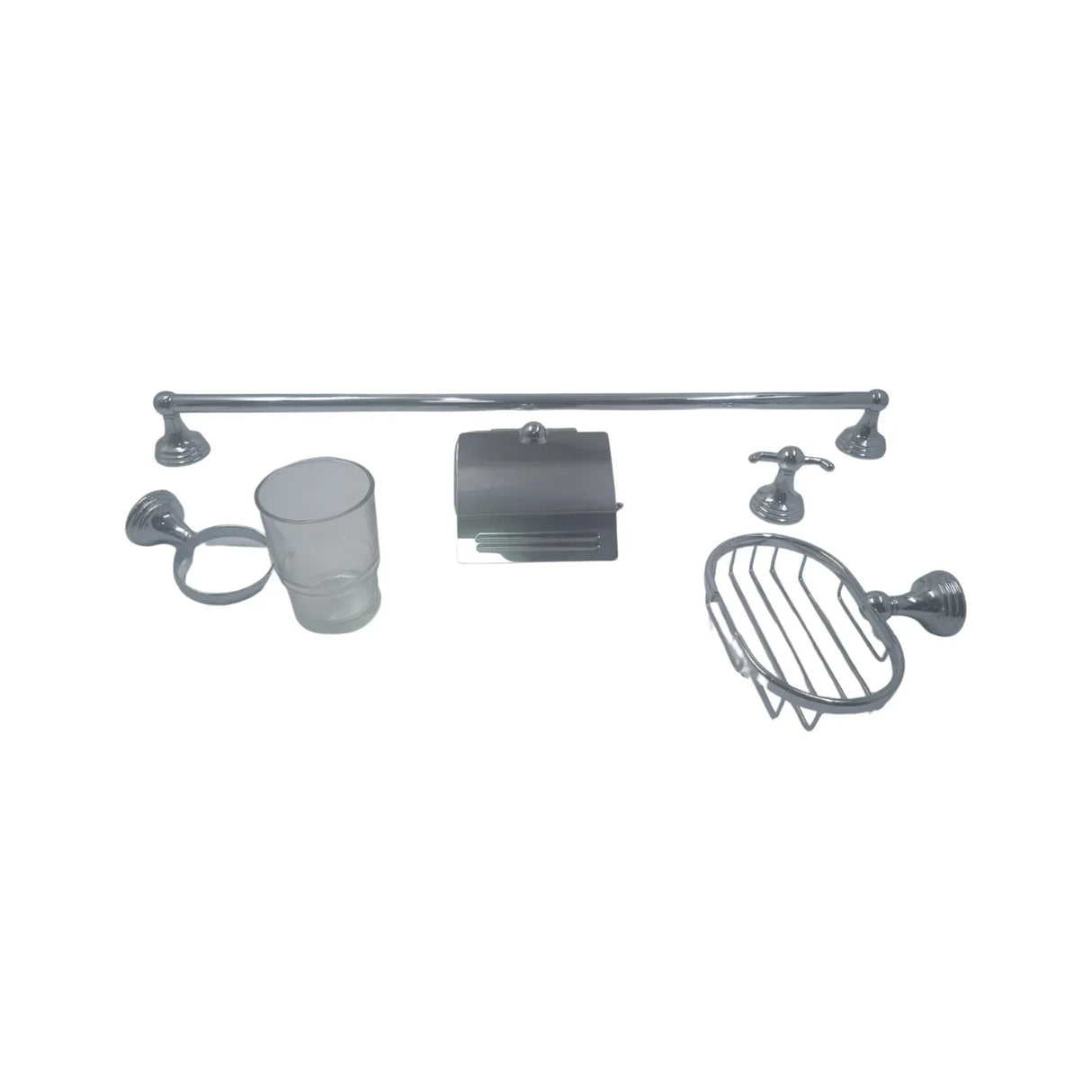 Juego de Accesorios Metalico Base Redonda