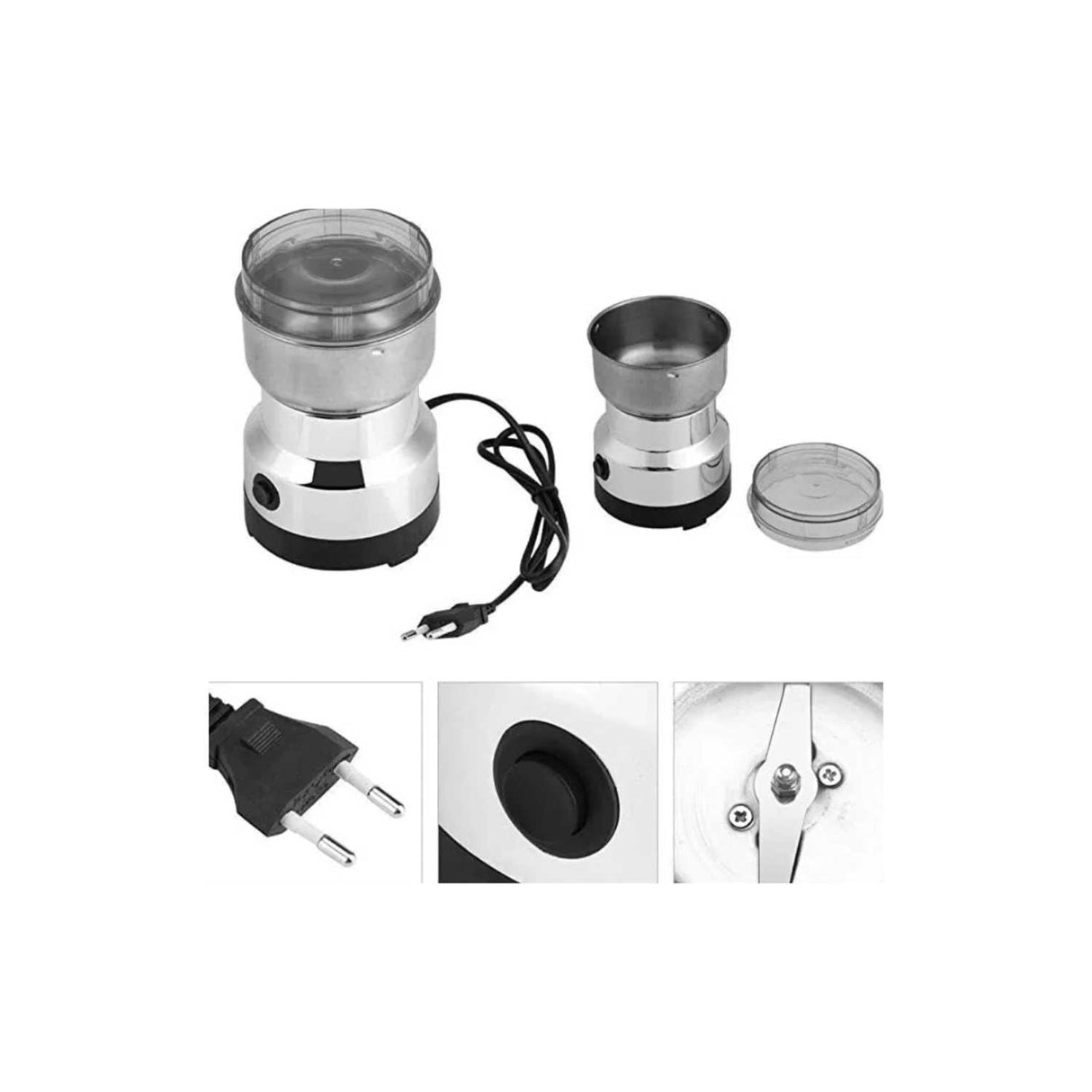 Molino Eléctrico de Café y Especias de Acero Inoxidable