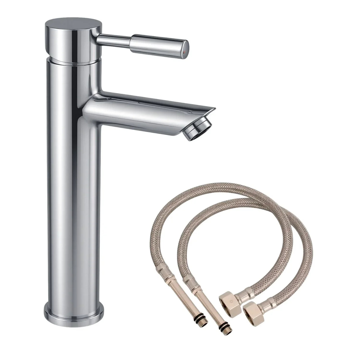 Griferia Lavamanos Monomando Alto Modern Cromado 30Cm