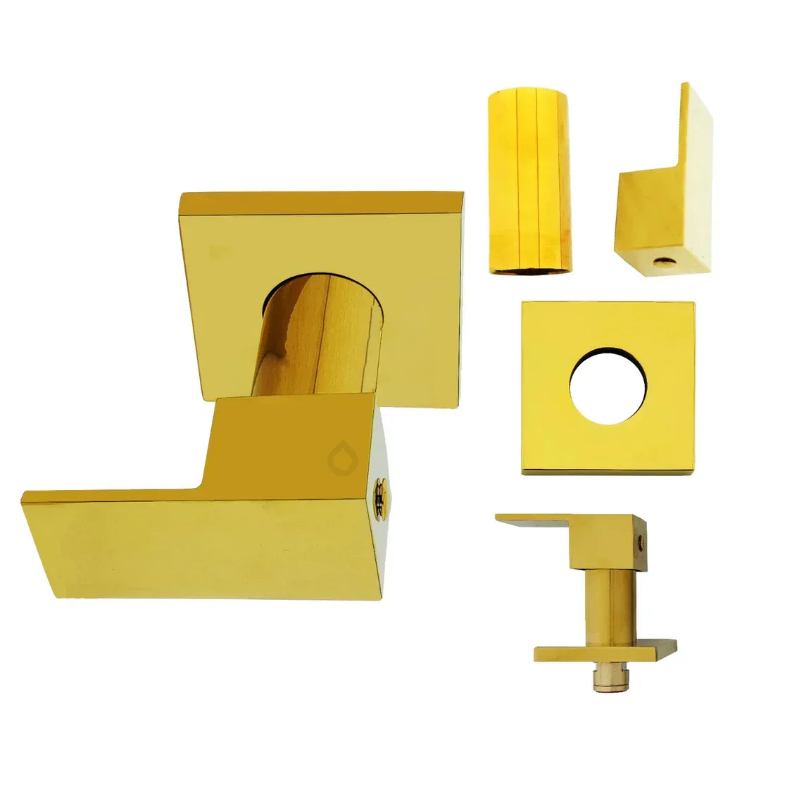 Manija Griferia Cuadra Metálica Cromo Palanca Agua Fría