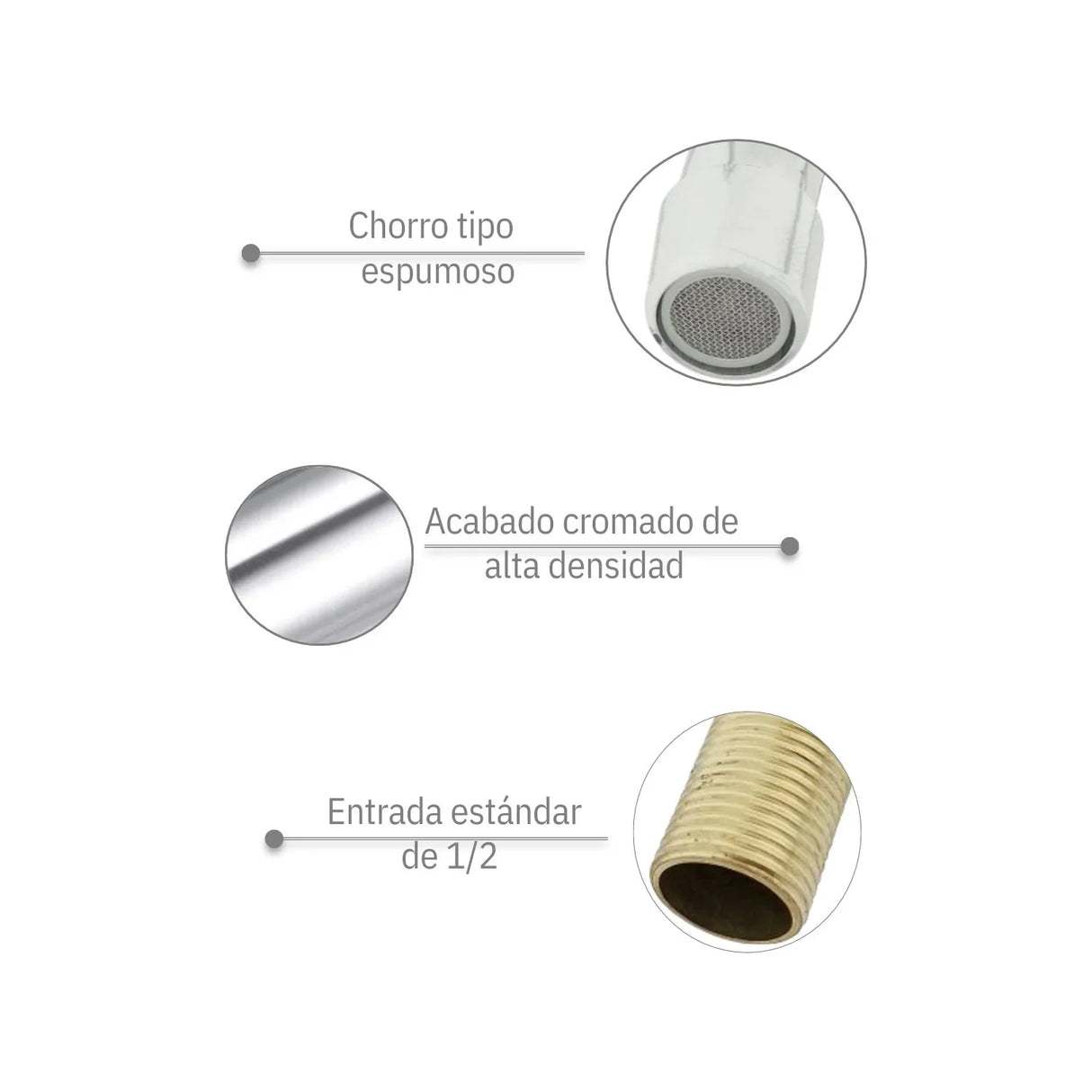 GRIFERIA INSTITUCINAL CUELLO DE MESA GOOSE CROMADA