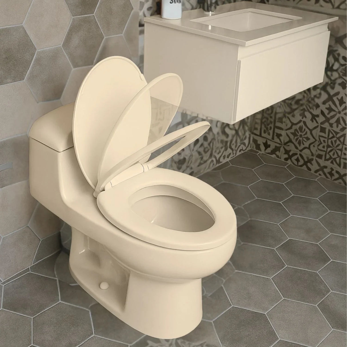 Tapa Asiento Sanitario Redonda Bone Cierre Lento