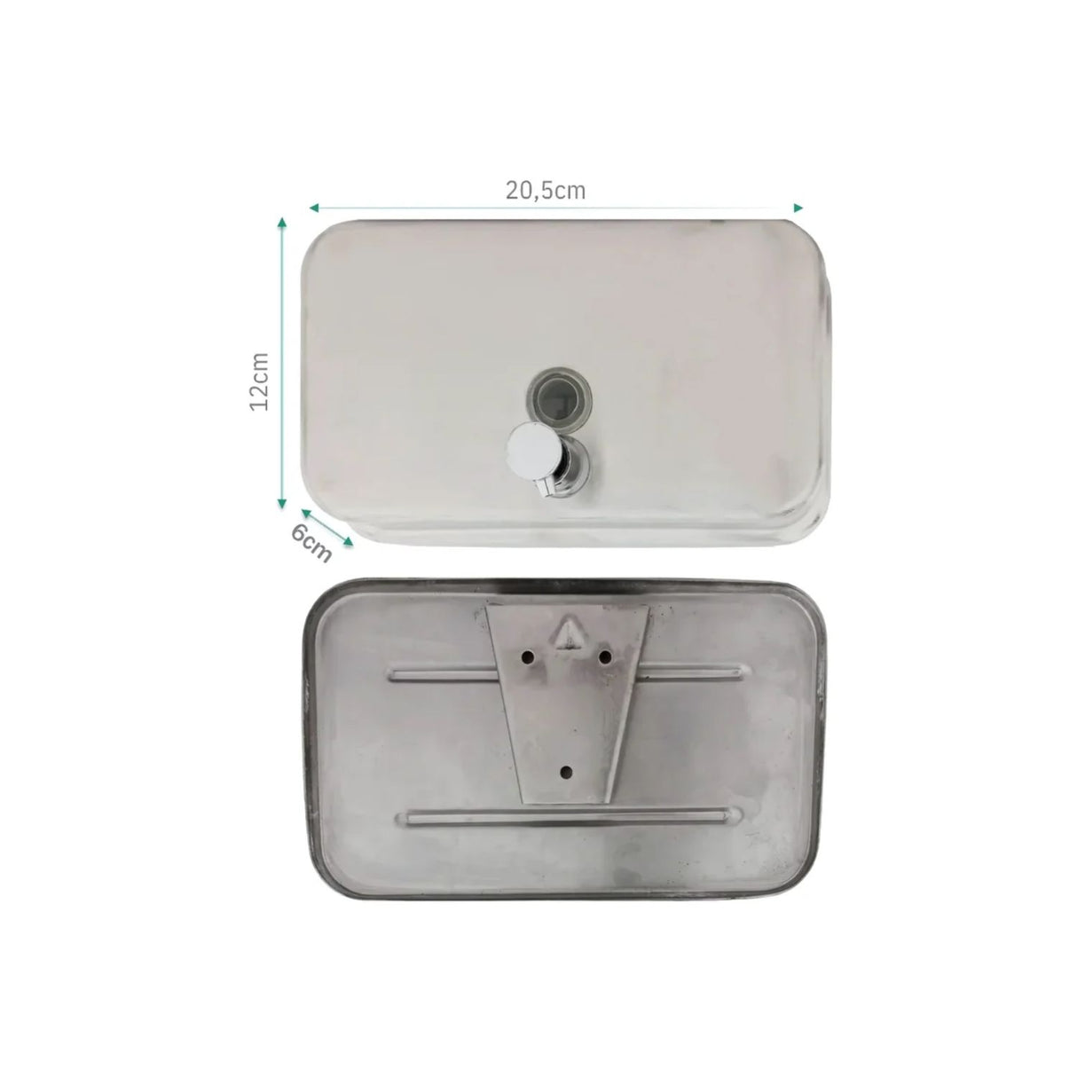 DISPENSADOR DE JABÓN DE PARED ACERO STAHL 1000ml