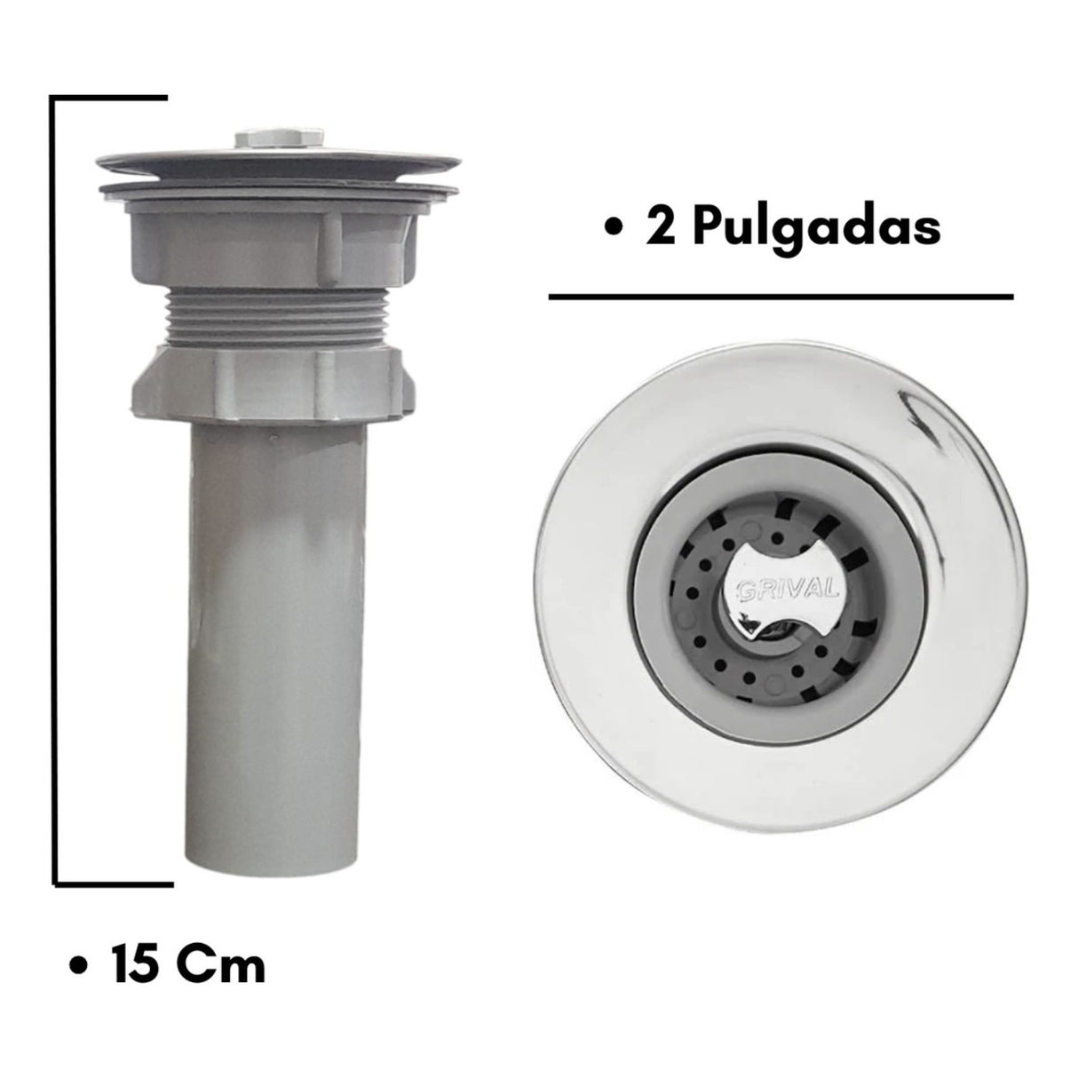 Canastilla Lavaplatos Con Filtro 2 Pulgadas