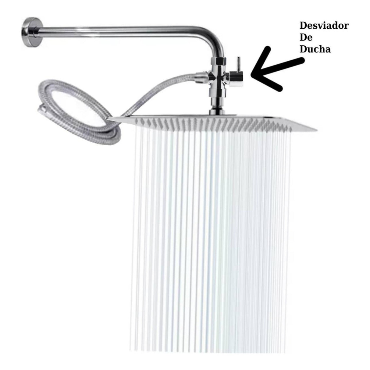 Desviador Ducha/teleducha Tipo Palanca