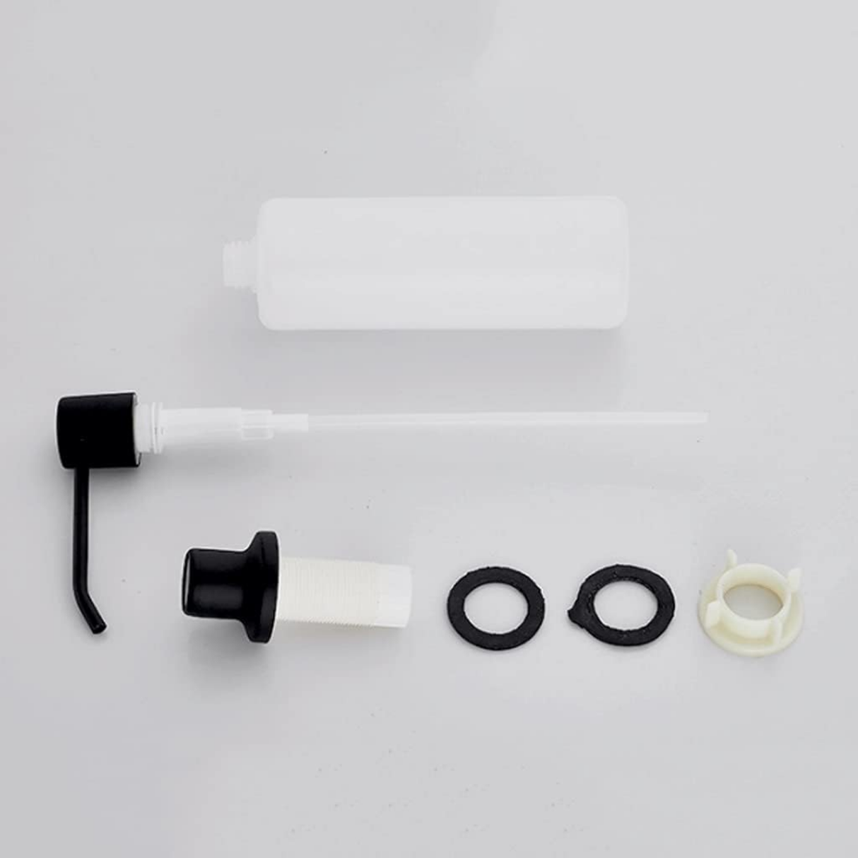 Dispensador de Jabón para Lavaplatos Negro Mate Empotrable | Accesorio Moderno para Cocina