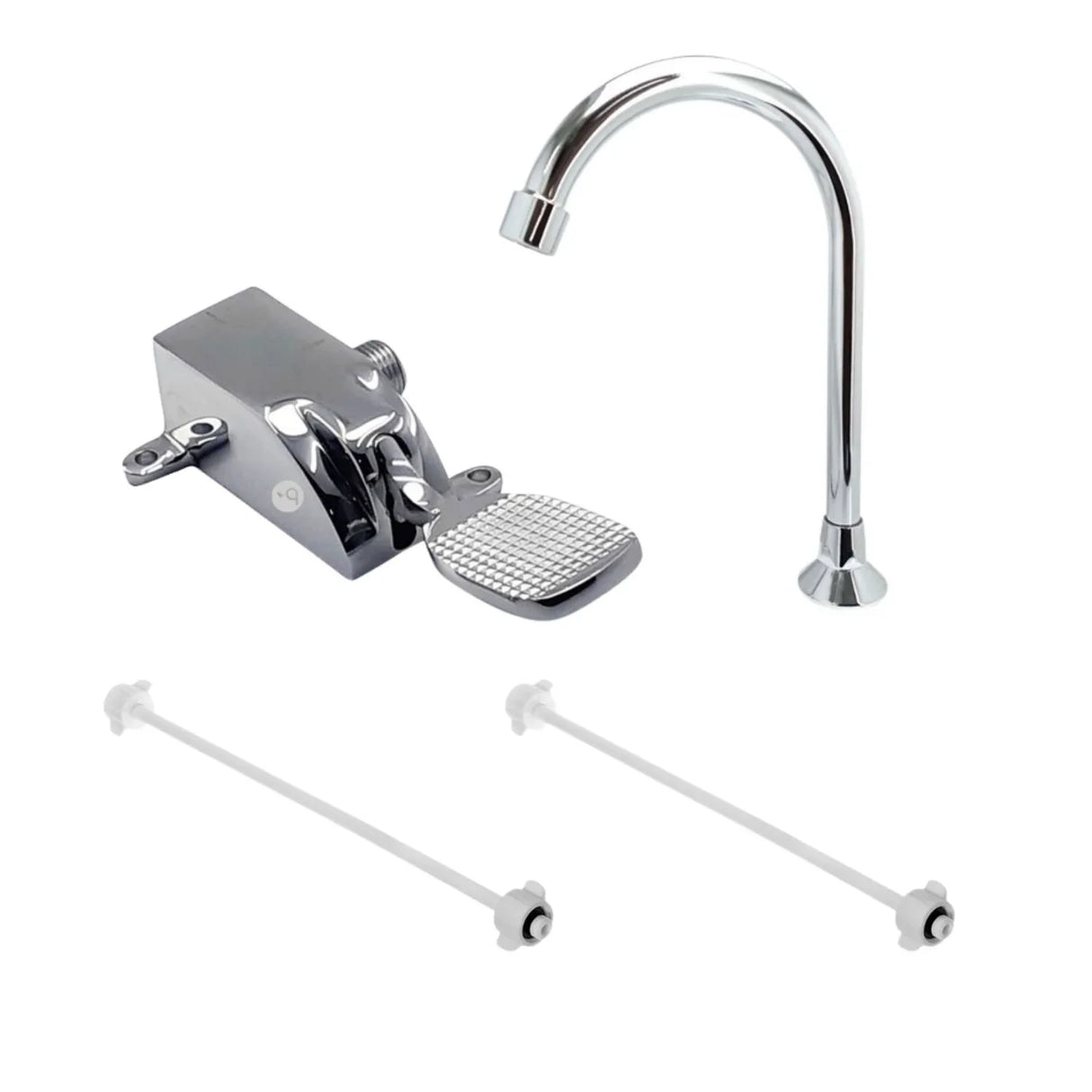 Kit Grifería Industrial Pedal Pesada Llave Pedal