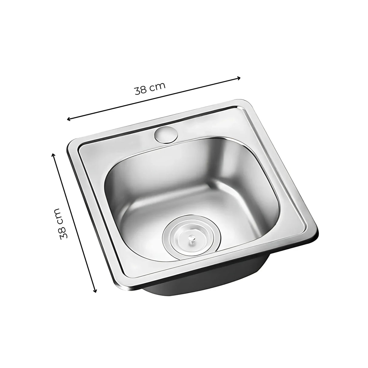 Lavaplatos 38*38 Cms Acero Inoxidable