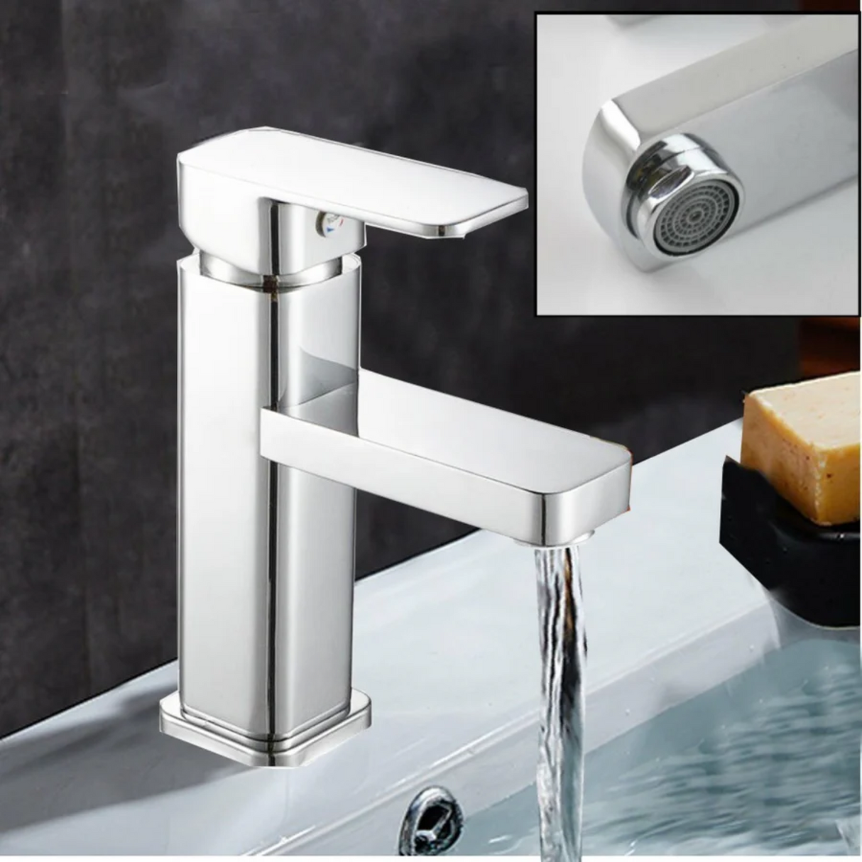 Griferia Lavamanos Monocontrol Malanta Lujo Economizadora