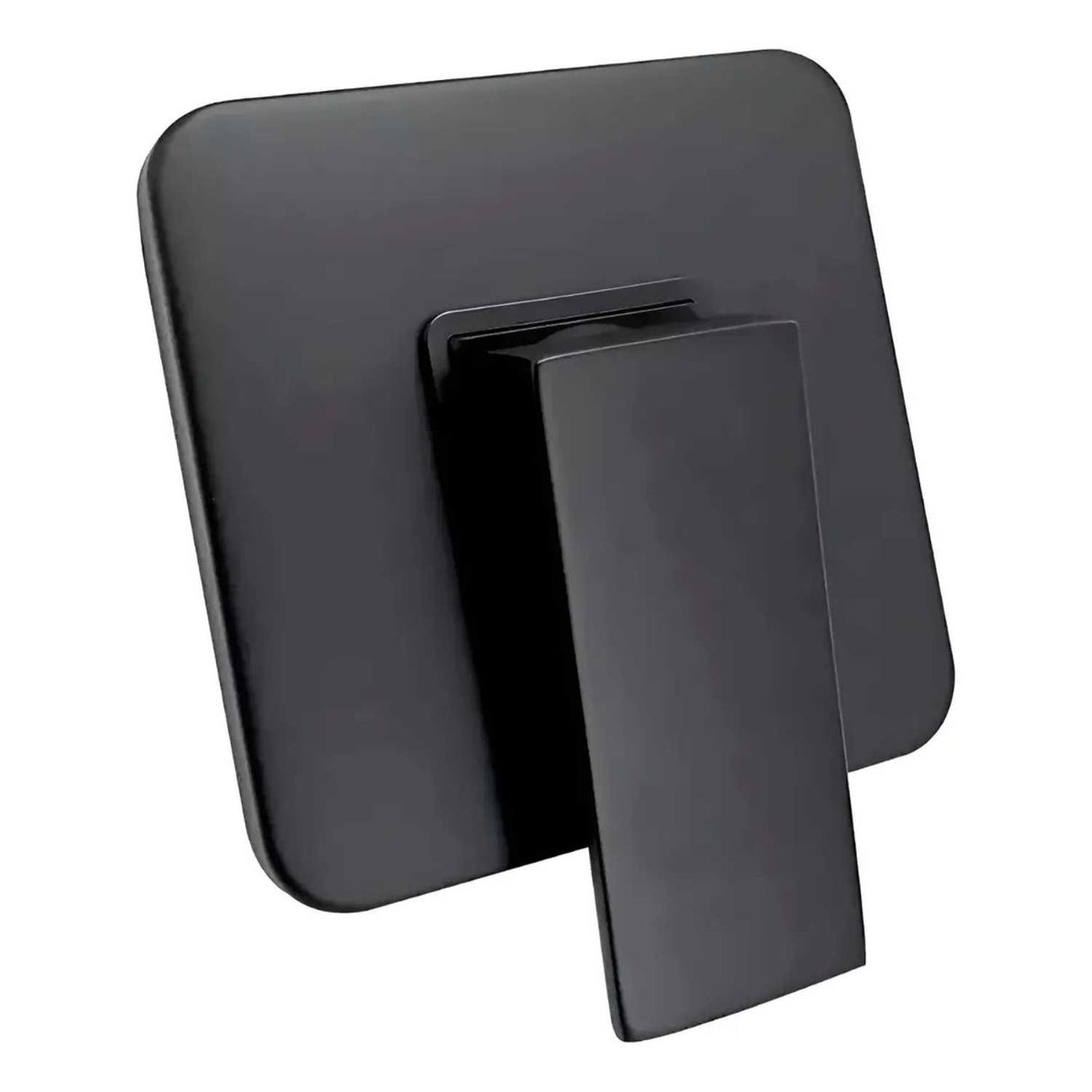 Monocontrol Ducha Cuadrado Negro Mate 12 cm Empotrado para Baño