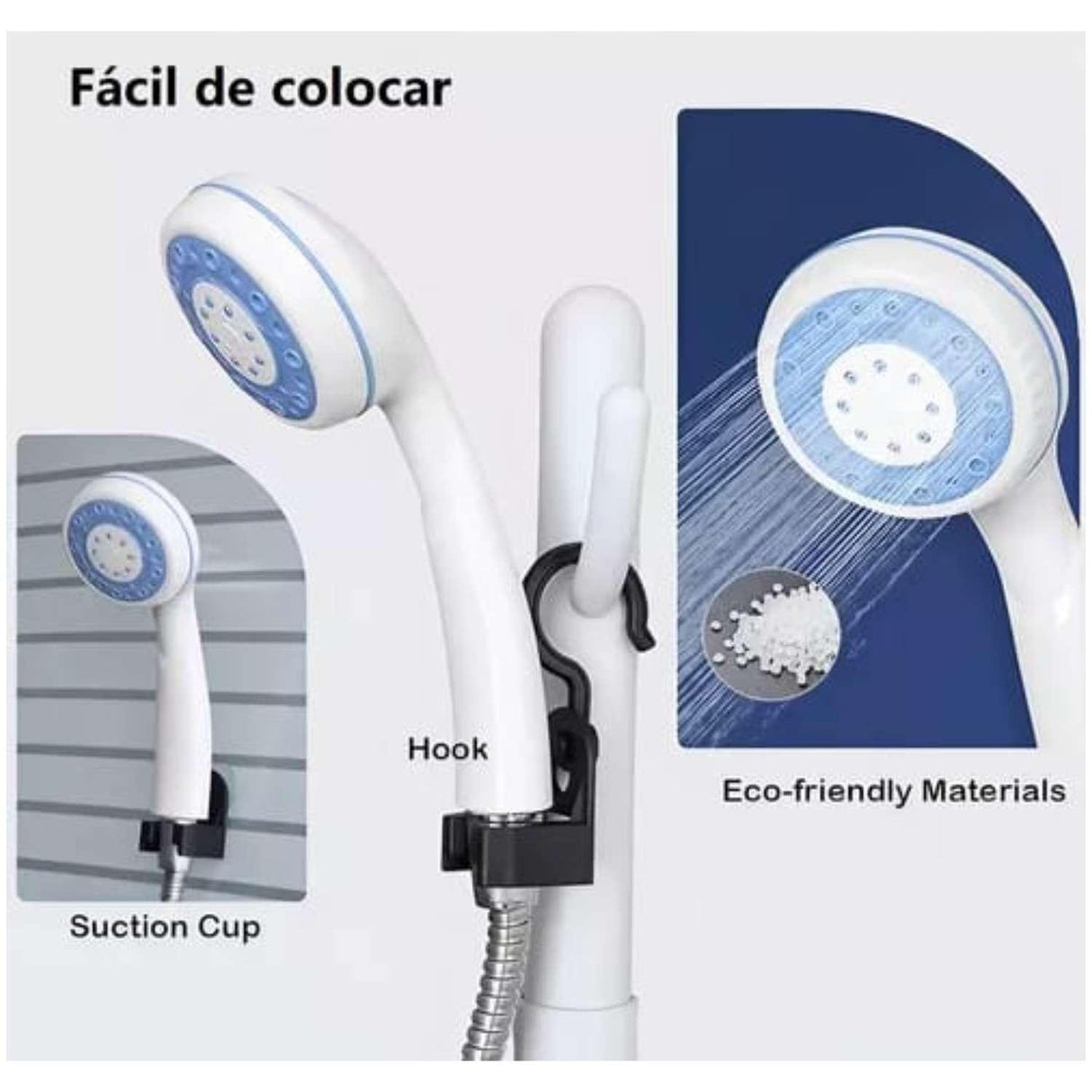 Ducha Portatil Recargable Camping Exterior Pvc Blanca