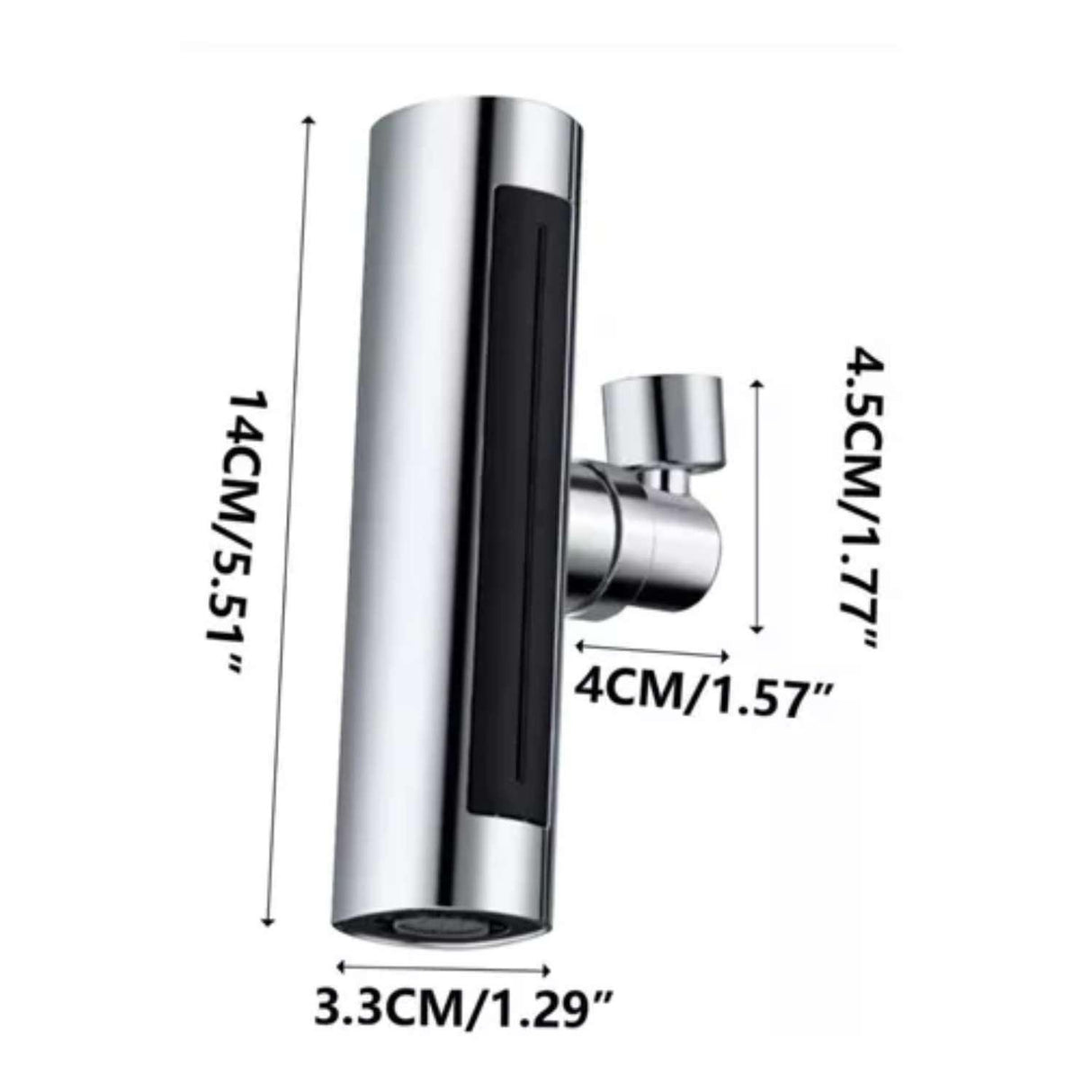 Aireador Grifo Cocina Extensor Universal 3 En 1 Acero Inoxidable