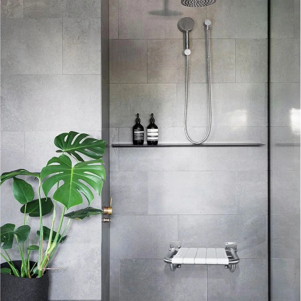 Silla Abatible y Plegable de Alta Calidad en Acero Inoxidable, Resistente hasta 150 kg