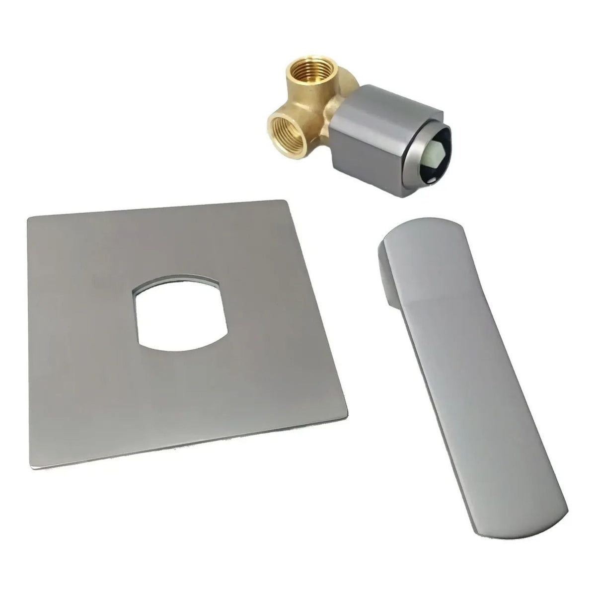 Mezclador Monocontrol Empotrado para Ducha Kassel Gunmetal