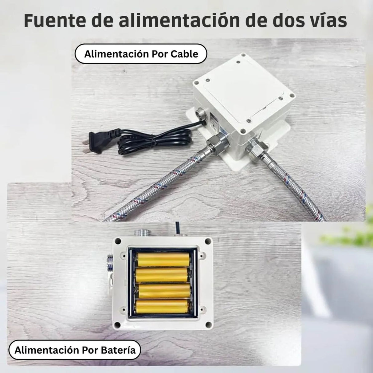 Grifería con Sensor Automático para Lavamanos Híbrida 110V | Sin Contacto, Ahorra Agua
