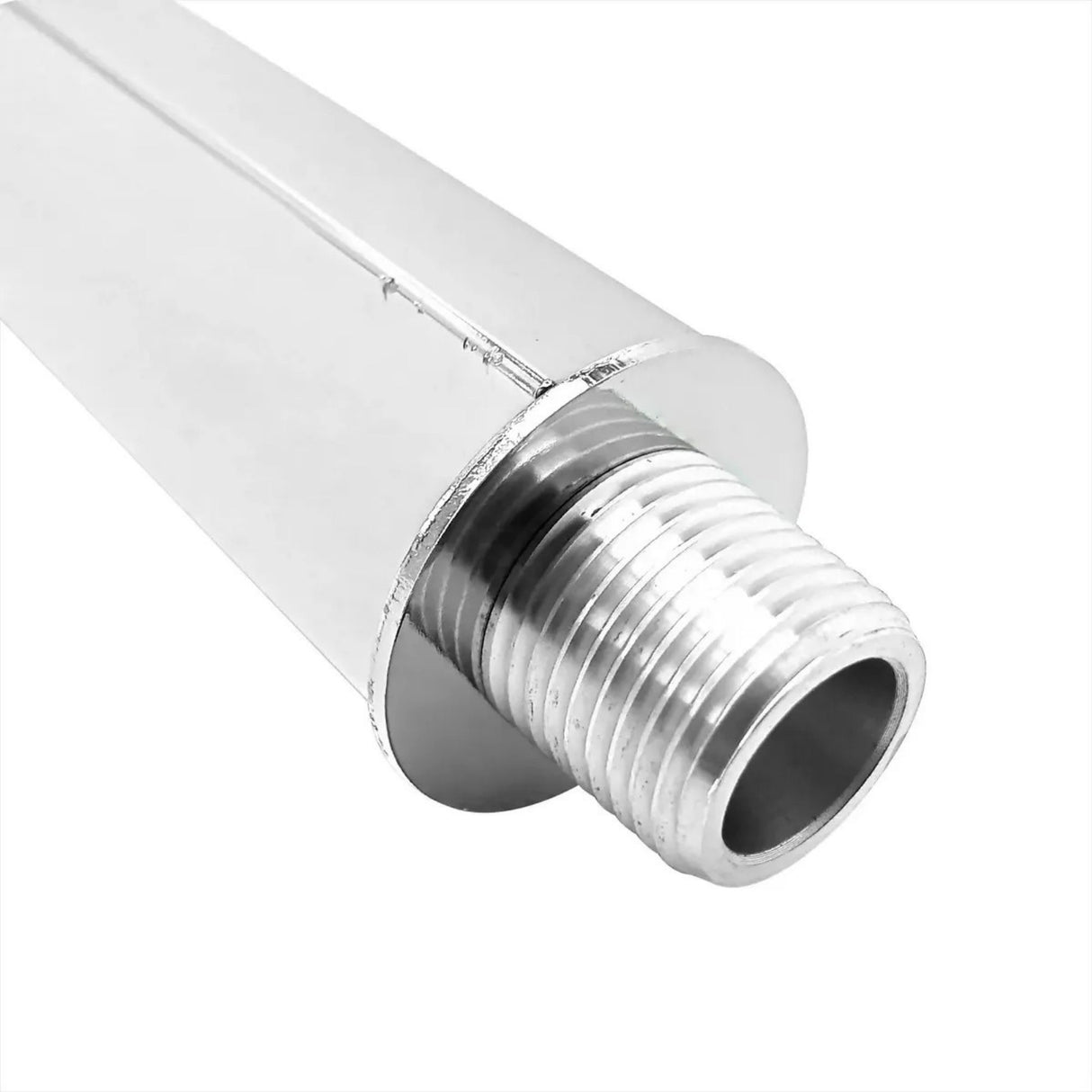 Brazo para Ducha 40 cm en Zamak Cromado con Escudo