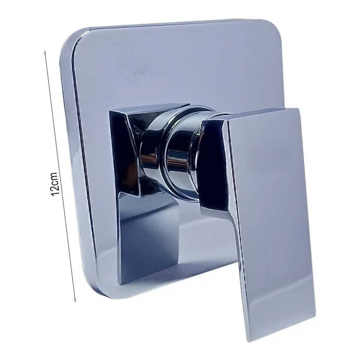 Monocontrol Ducha Orca Cuadrado Cromado 12 cm Empotrado para Baño
