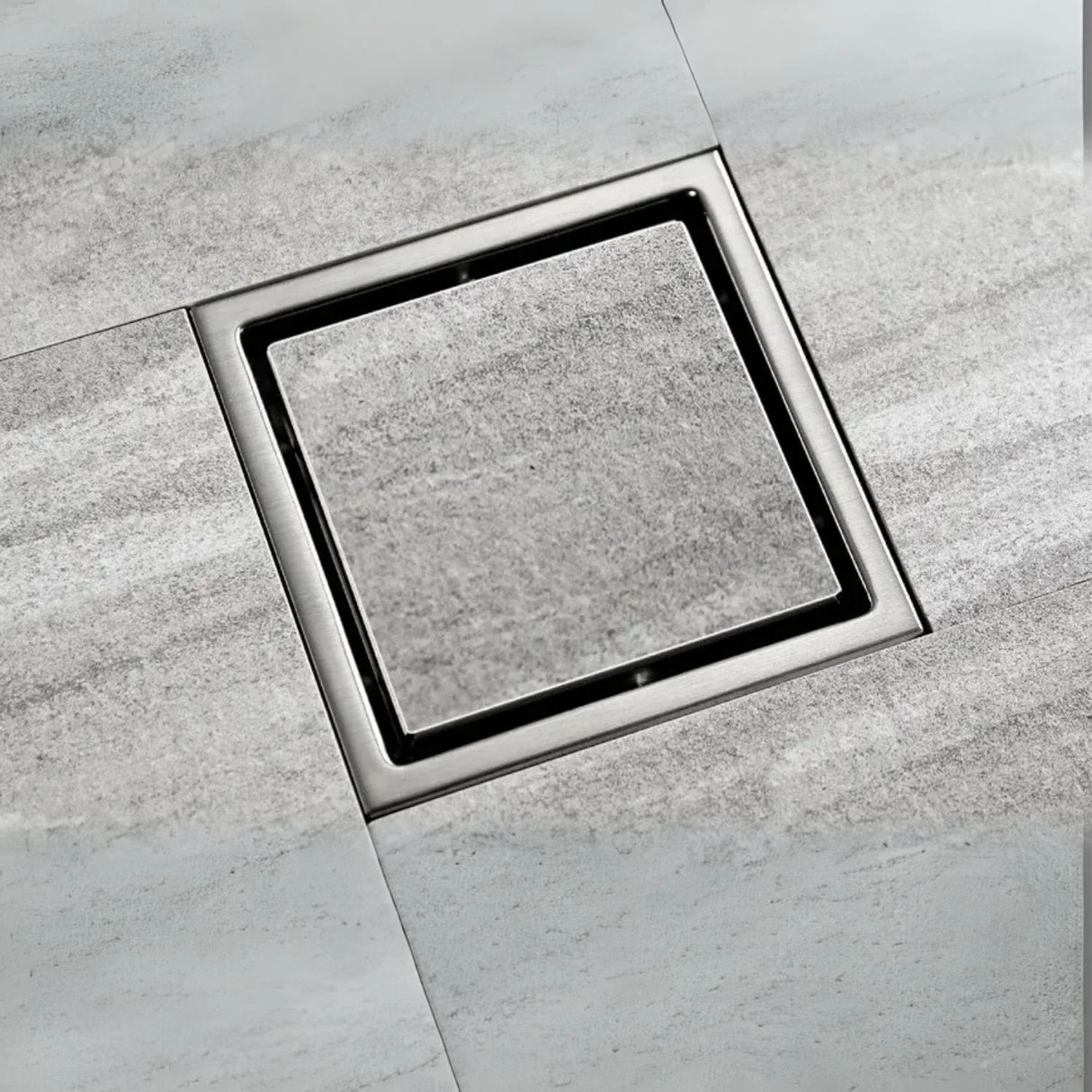 Rejilla Piso Cuadrada Invisible Acero Inoxidable Antiodores 10X10