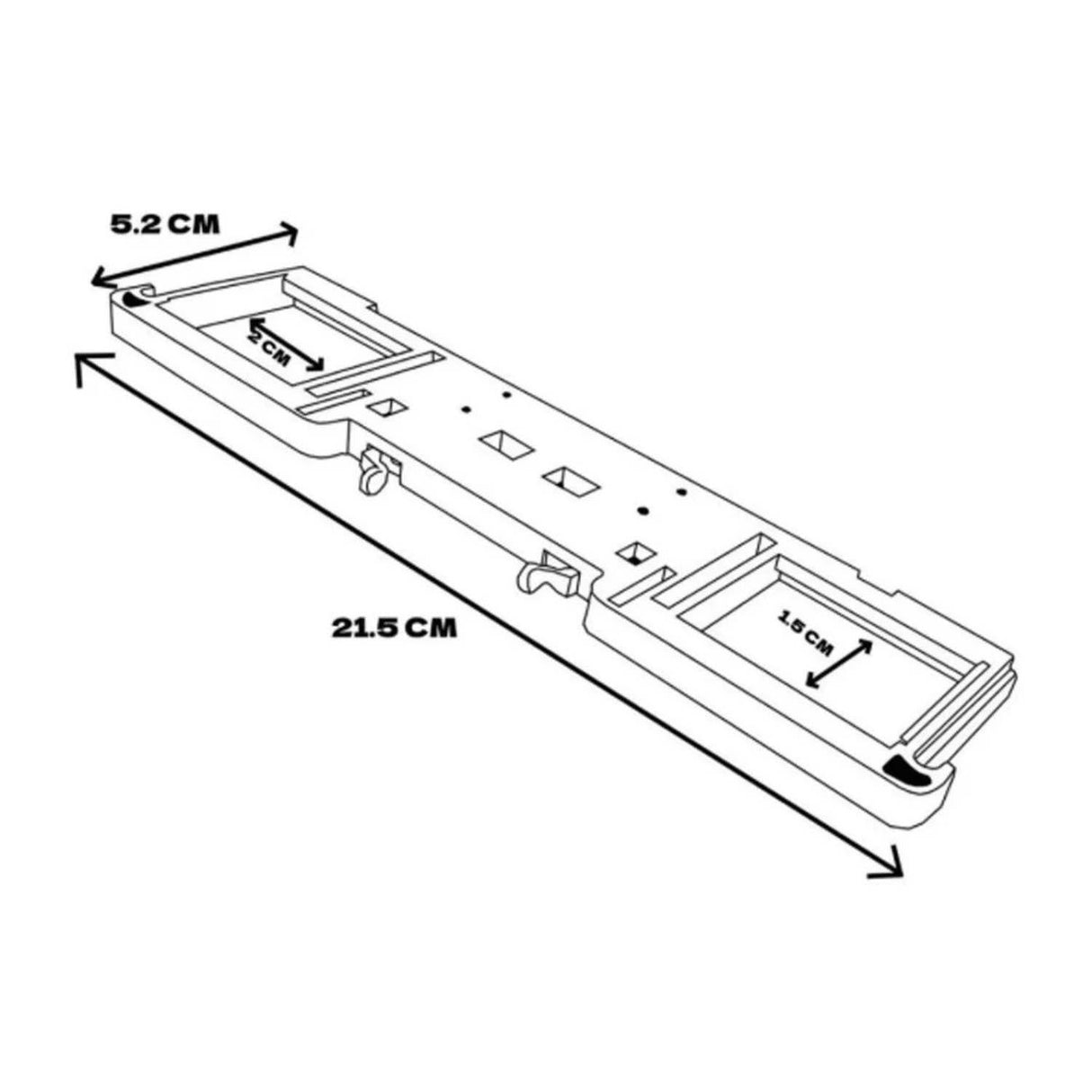 Kit Repuesto Regleta Tap.asiento Sanitario+tornillo Plástico