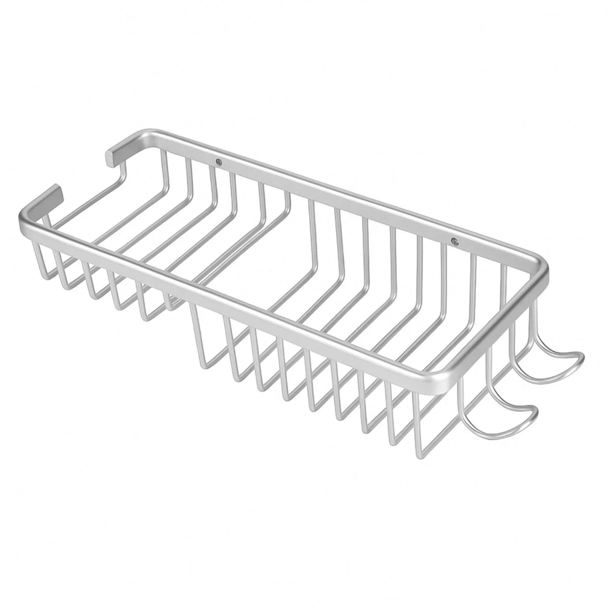 Pack x 2 Jabonera Baño Metálica Cromada Malla Rectangular 27Cm Ducha