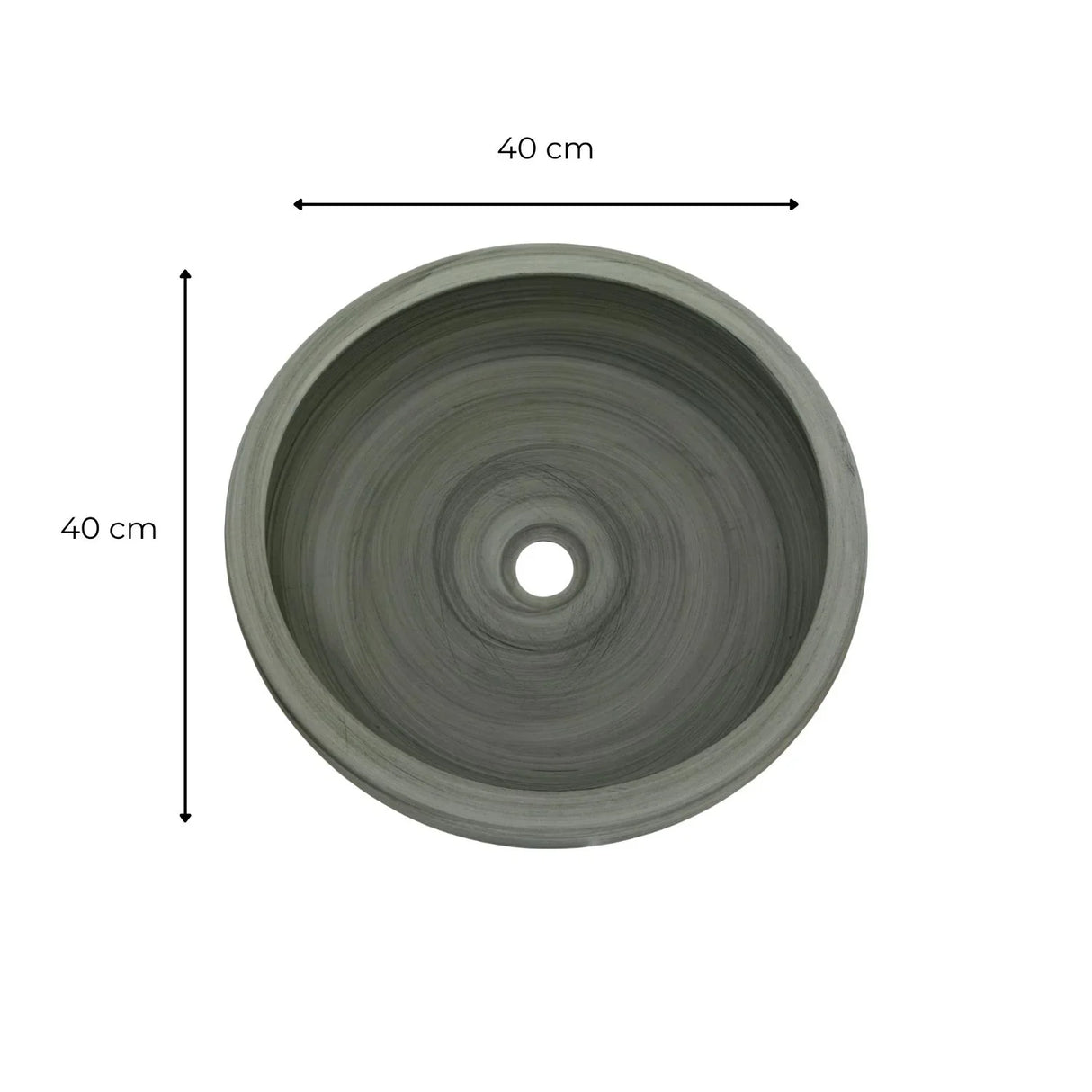 Lavamanos Ceniza En Porcelana