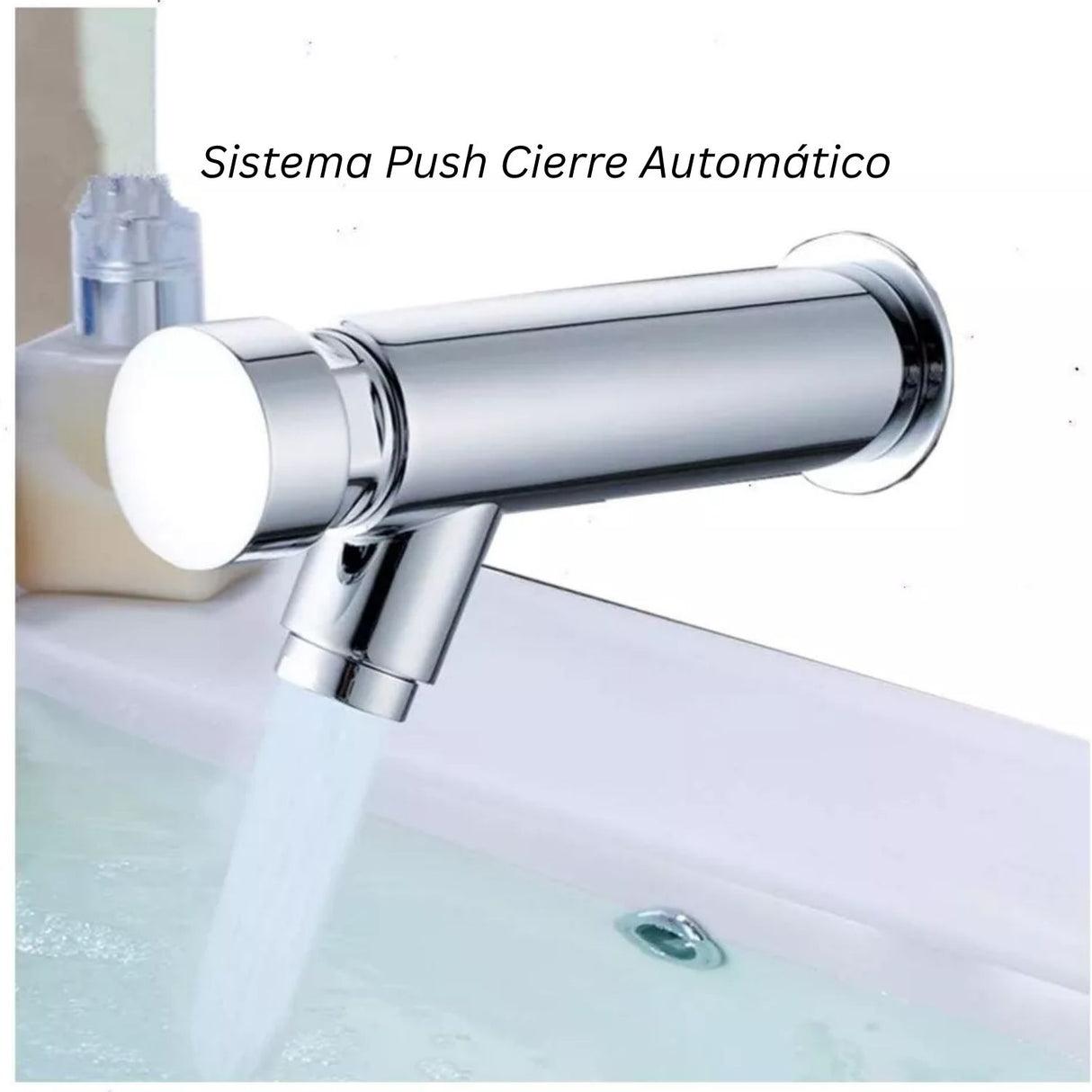 Grifería Llave Push Pared Institucional De Alto Tráfico