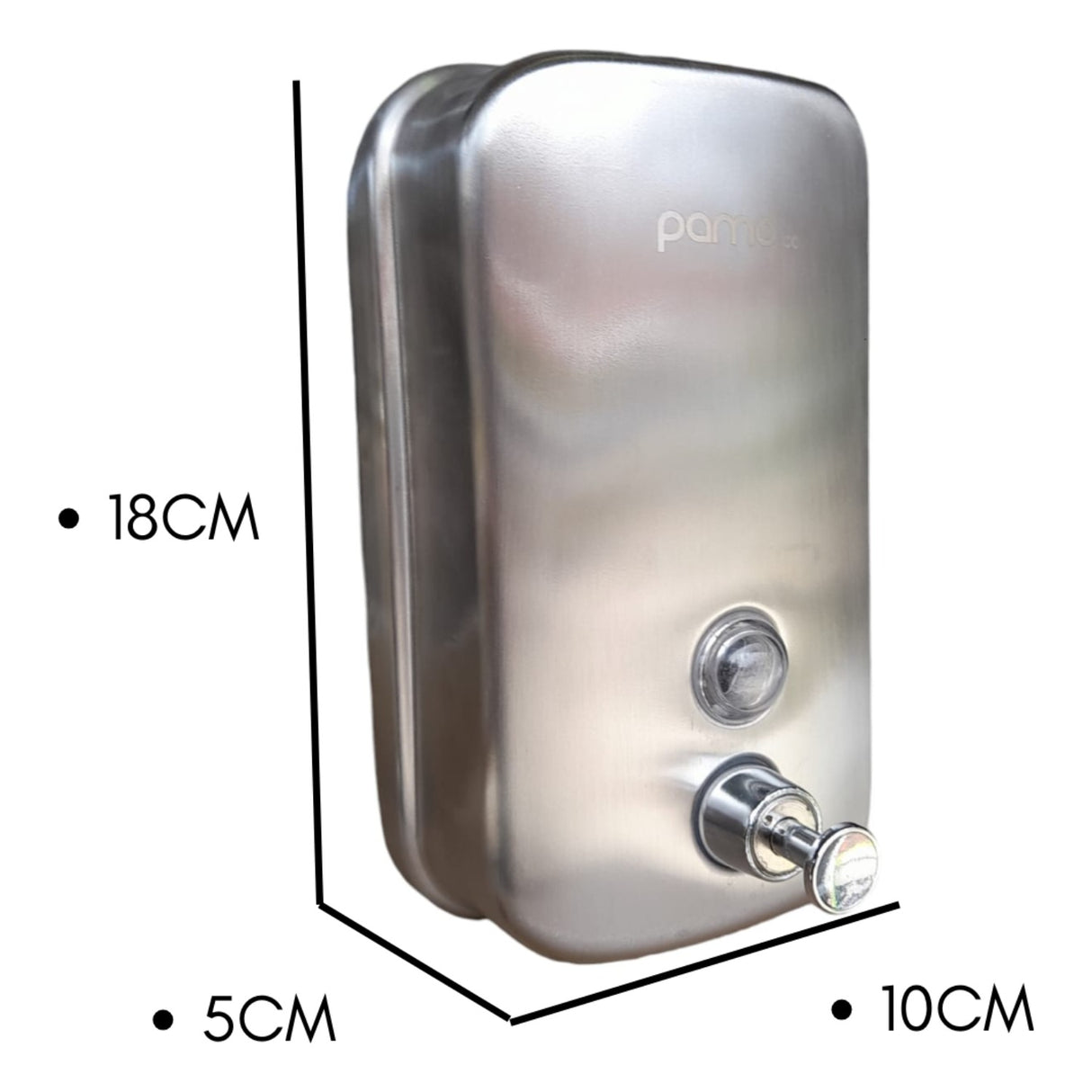 Dispensador Institucional Jabón Líquido 800 Ml Acero Inoxidable