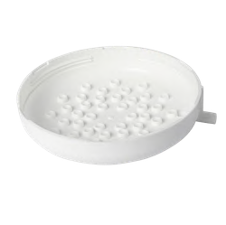 Regadera blanca con bajante para ducha Premium Zent, imagen oficial