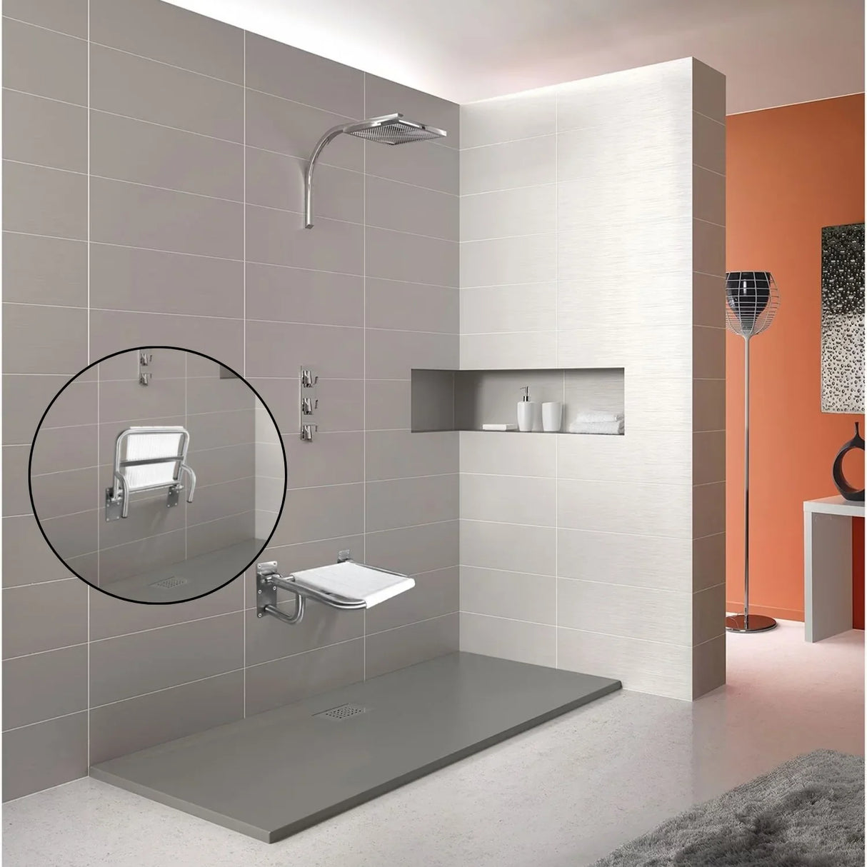 Silla Abatible y Plegable de Alta Calidad en Acero Inoxidable, Resistente hasta 150 kg