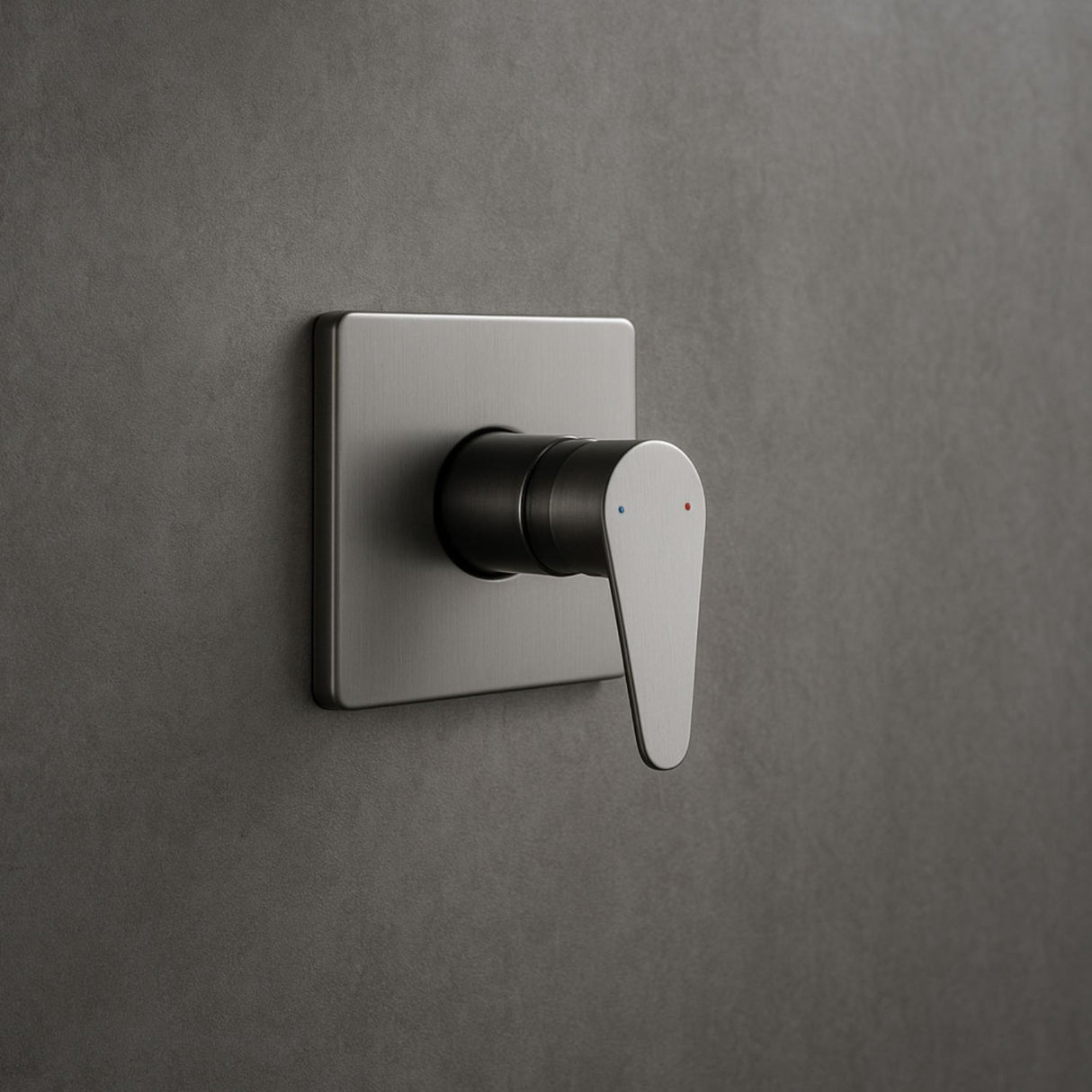 Mezclador Ducha Empotrado Color Gris Concreto Monocontrol