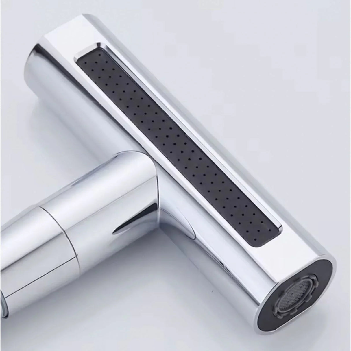 Grifería Monocontrol Cromada Para Lavaplatos y/o Lavamanos Con Cabeza Móvil, Rotación 360° y Cuerpo Flexible