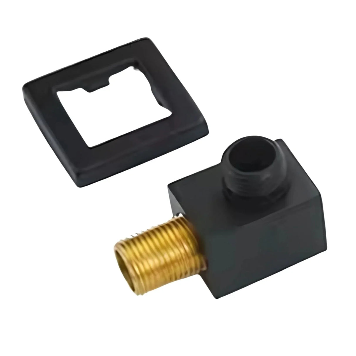 Codo Teleducha Cuadrado Negro Universal - 1/2"