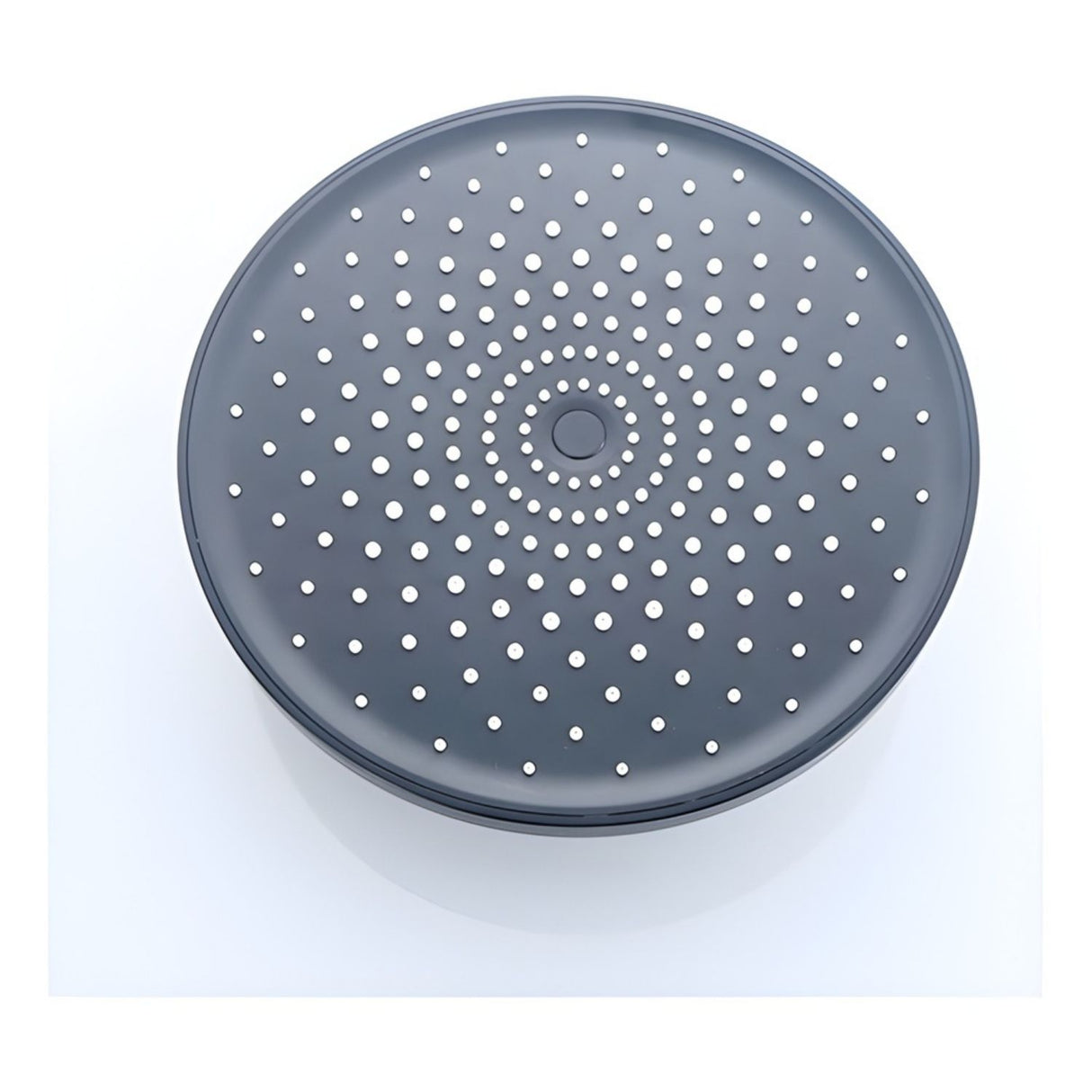 Regadera Redonda 25 Cm Spacco Gris Concreto Brazo 30cm Acero