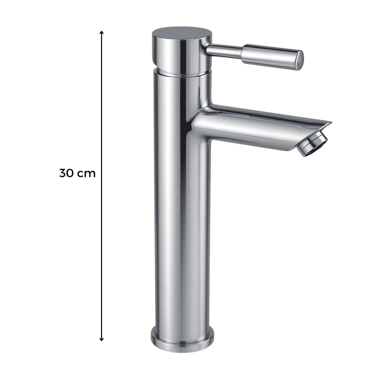 Griferia Lavamanos Monomando Alto Modern Cromado 30Cm