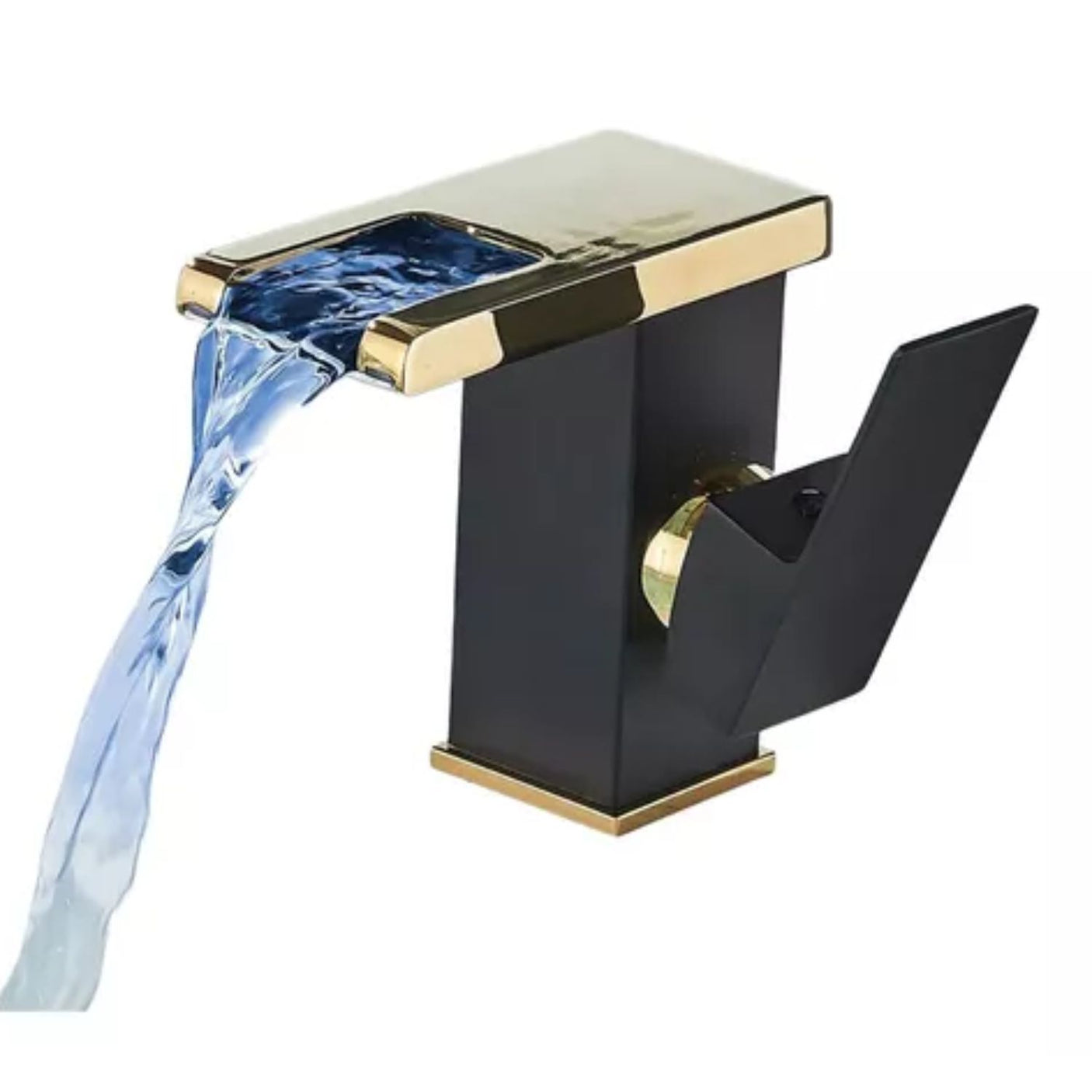 Grifería Lavamanos Baja Para Baño En Acero Inoxidable Mate Con Monomando Y Ahorro De Agua