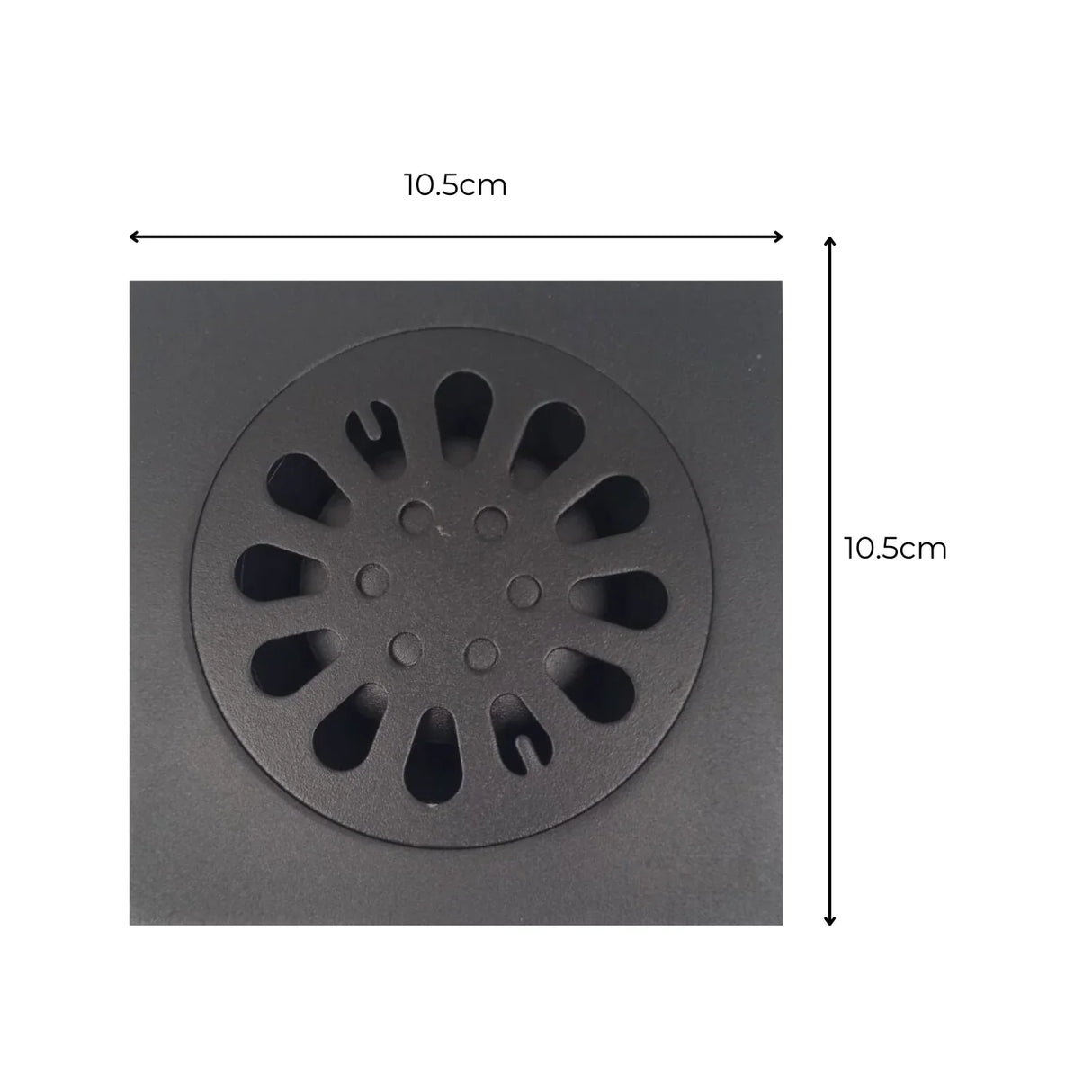 Rejilla De Lujo 4 Flor Negra Anti Olor