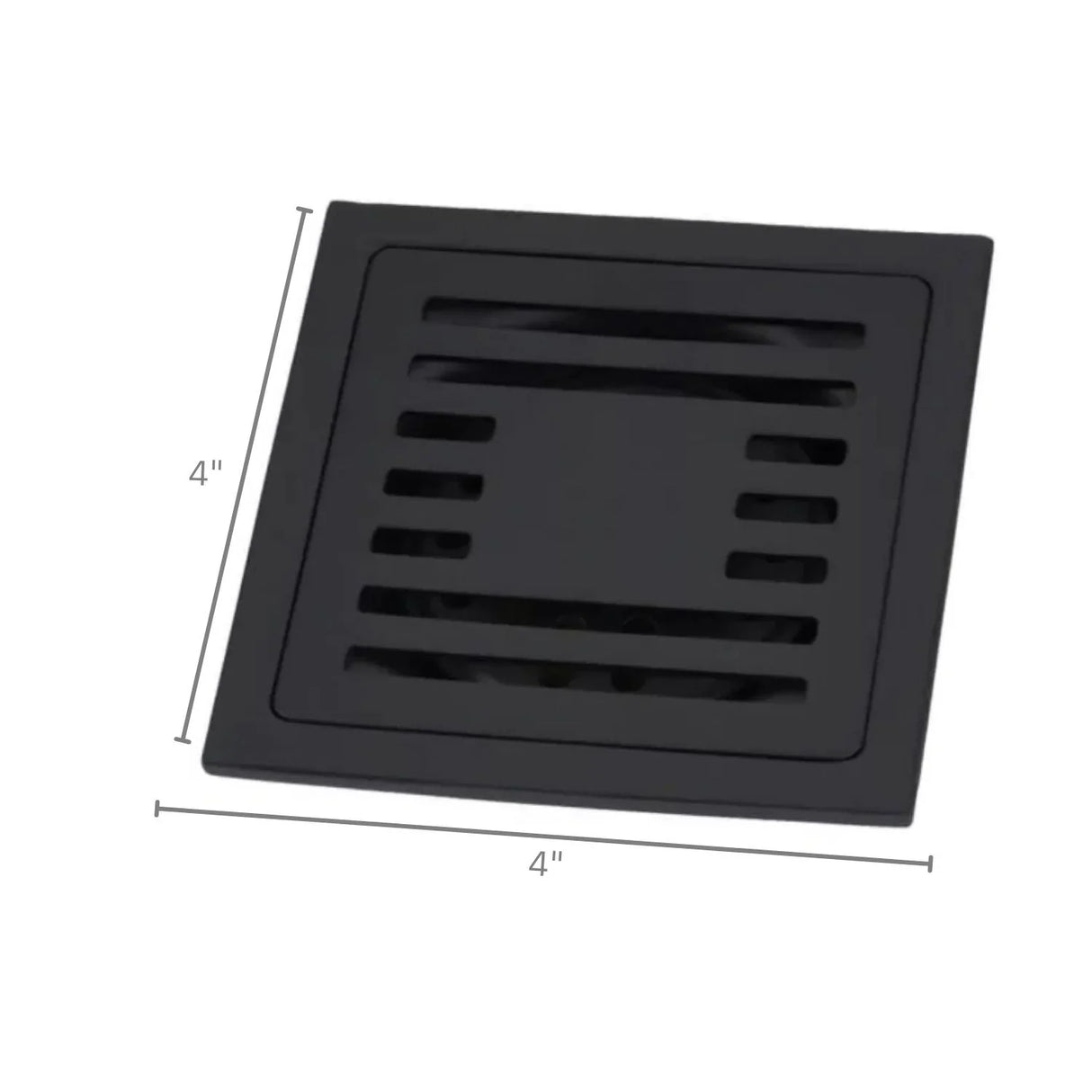 Rejilla Lujo 10 x 10 cm Anti Olores Bronce-Aluminio Negro