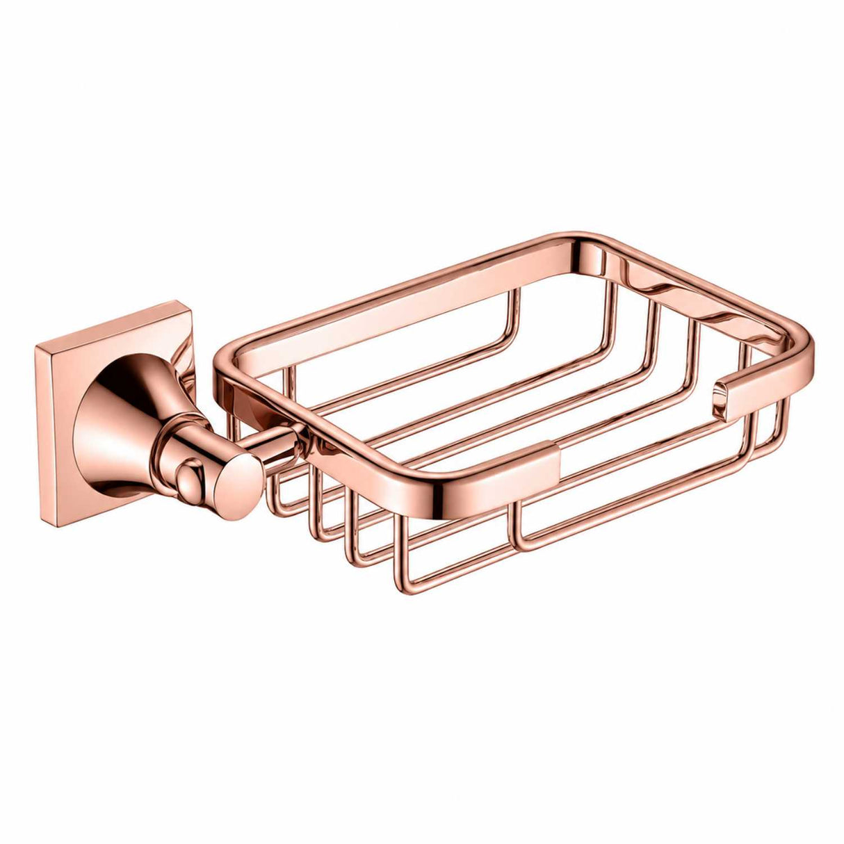 Juego de Accesorios de Baño Lujo Oro Rosa 6 Piezas con Toallero, Portarrollos y Jabonera
