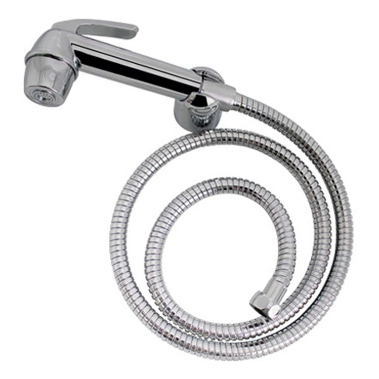 Ducha Bidet Abs Cromada Con Manguera Color Plateado