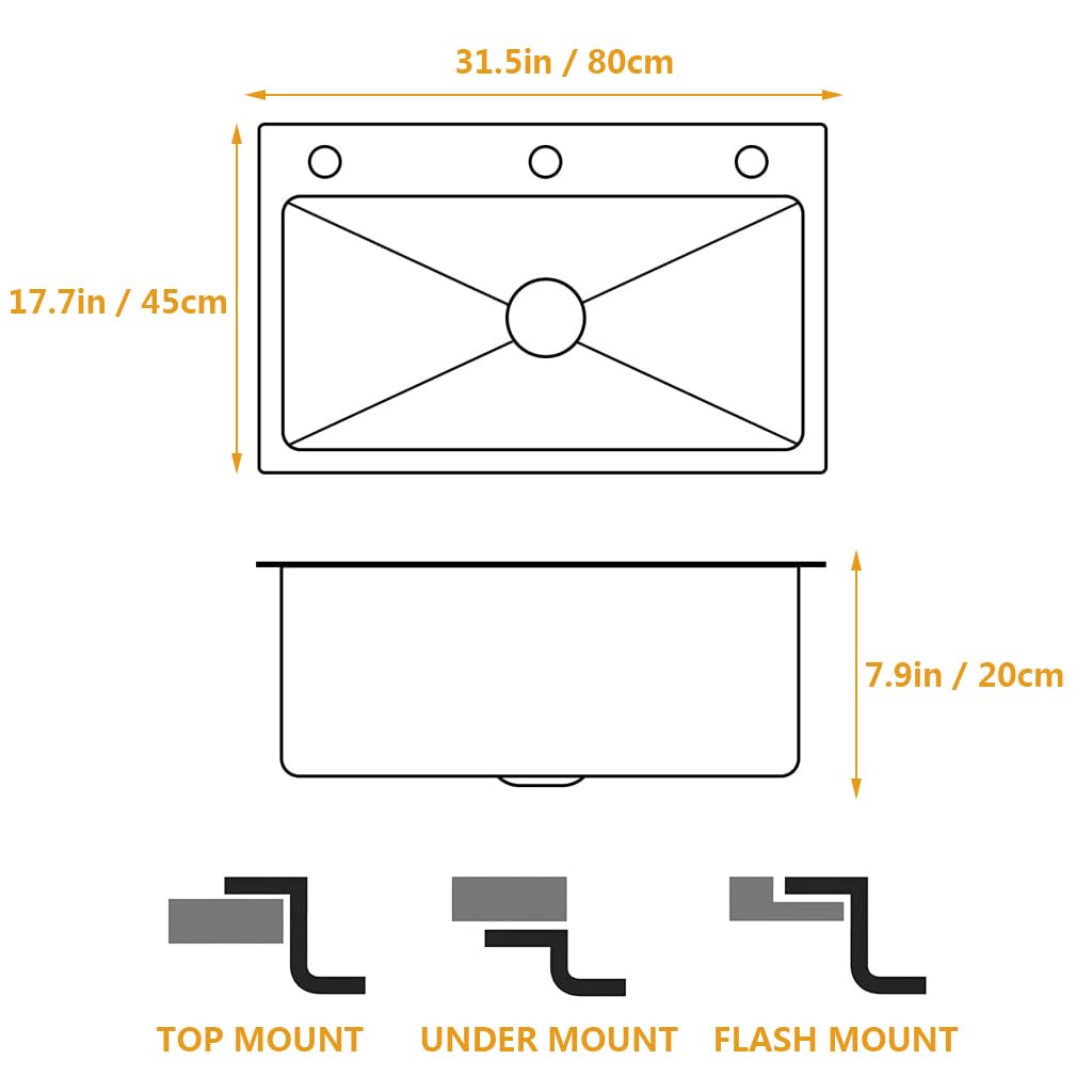 Lavaplatos Lujo de Acero Inoxidable Artline con Estación de Trabajo