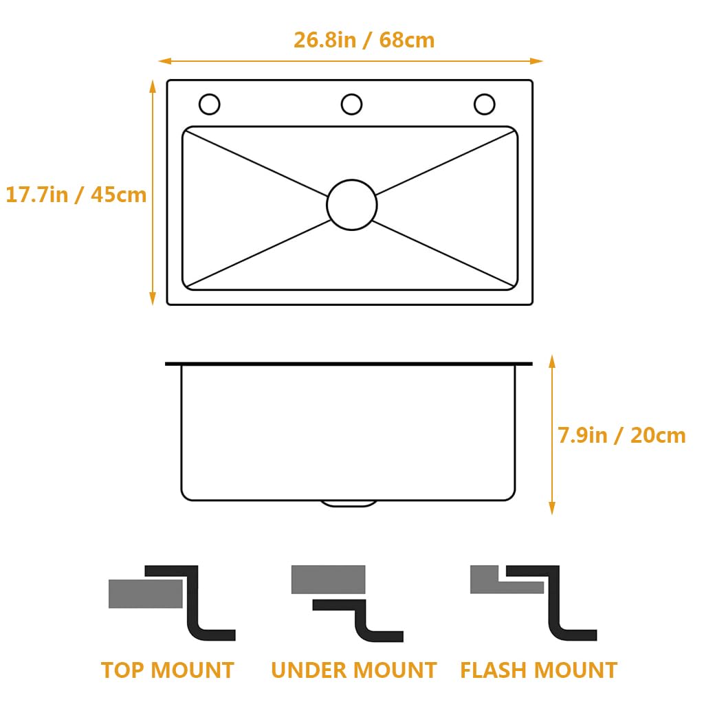 Lavaplatos Lujo de Acero Inoxidable Artline con Estación de Trabajo