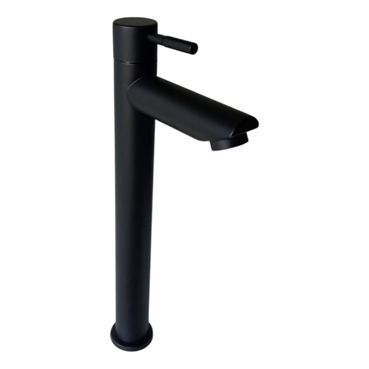 Llave Sencilla Para Lavamanos Alta Negro Mate